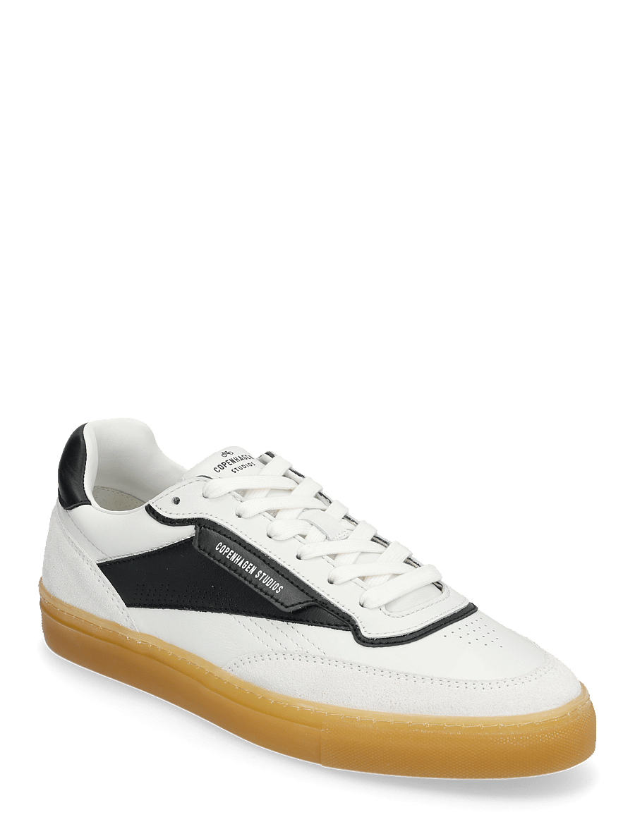 Copenhagen Studios - CPH90M leather mix white/cream - niedriger schnitt - white/black - 0