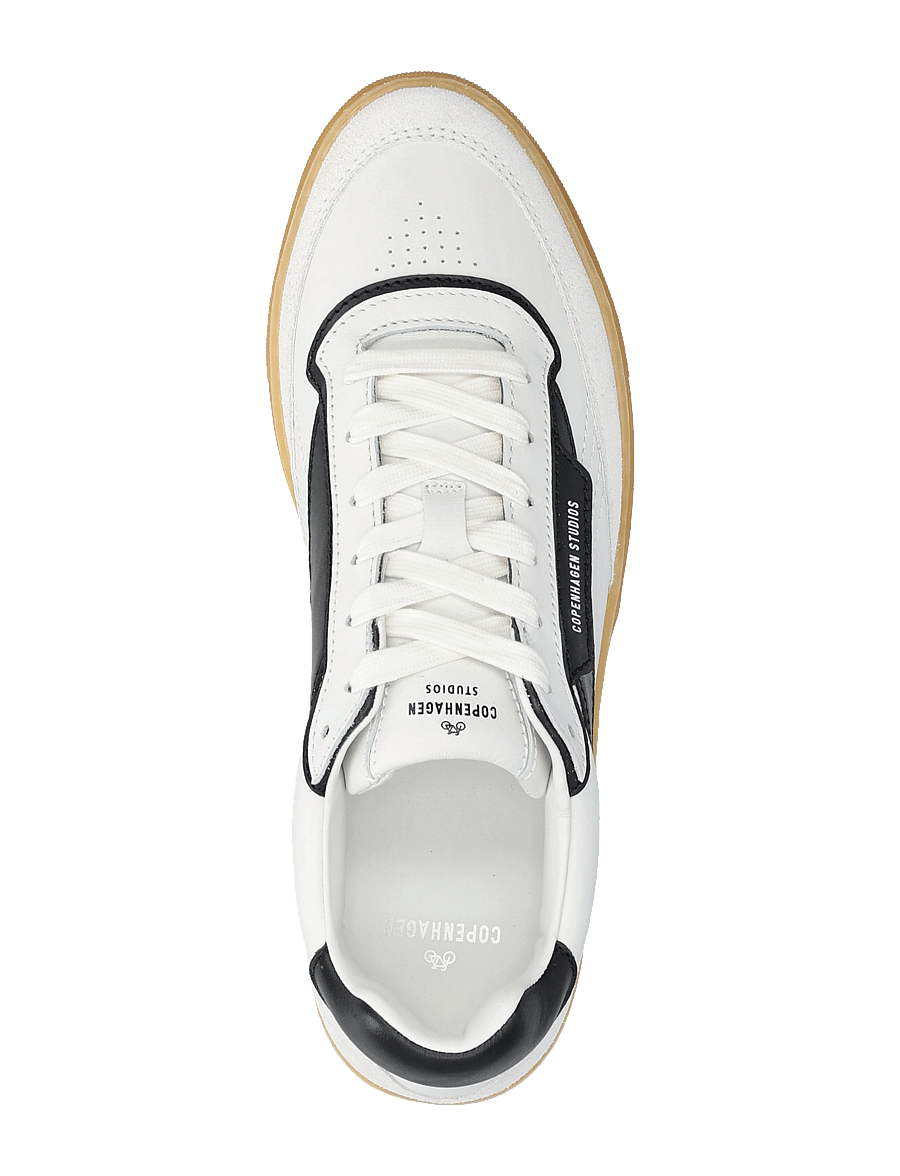 Copenhagen Studios - CPH90M leather mix white/cream - niedriger schnitt - white/black - 3