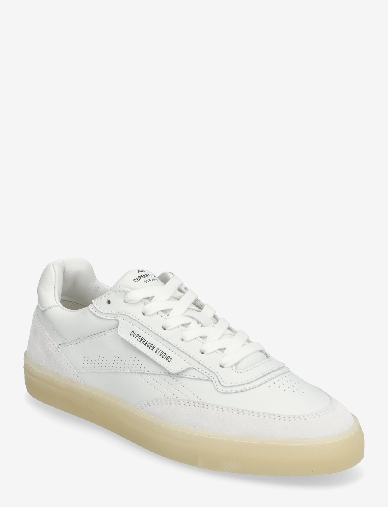 Copenhagen Studios - CPH90M leather mix light grey/white - sneakersy niskie - white/cream - 0