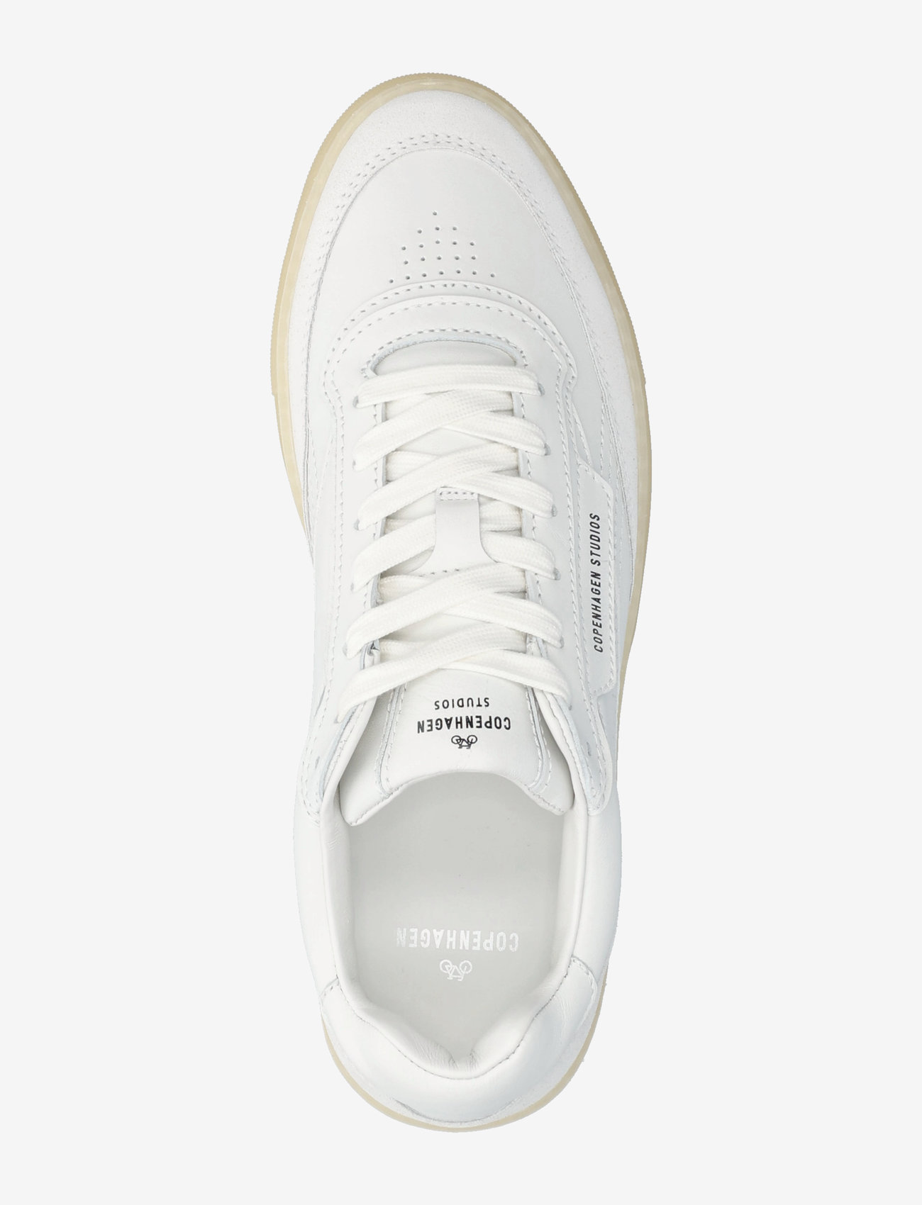 Copenhagen Studios - CPH90M leather mix light grey/white - sneakersy niskie - white/cream - 3
