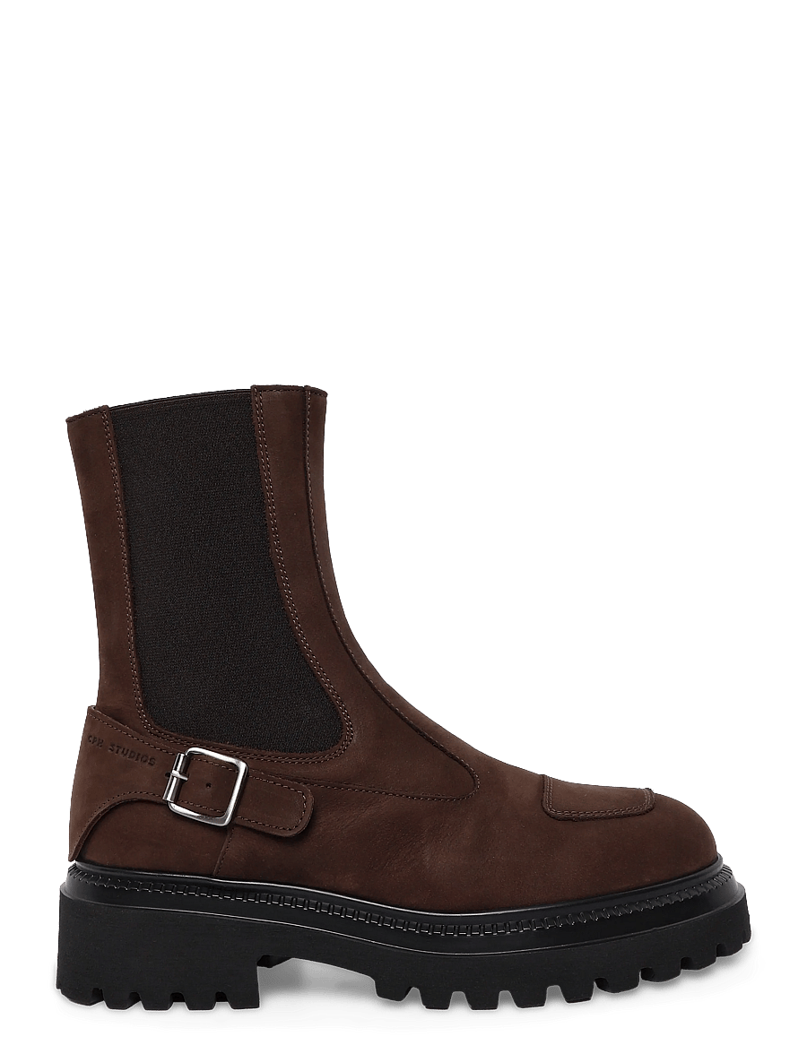 Copenhagen Studios - CPH950 nabuc chocolate - chelsea boots - chocolate - 2