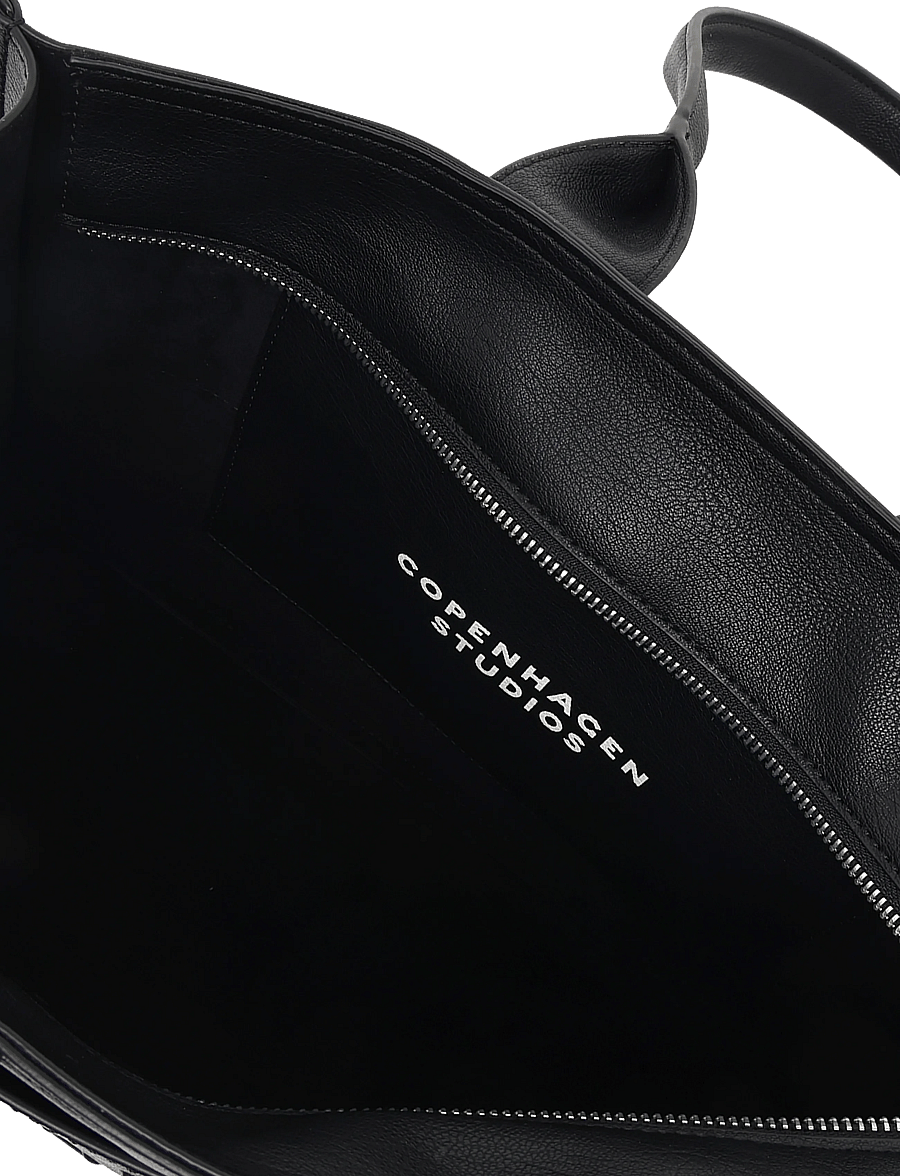 Copenhagen Studios - CPH BAG 16 recycled leather black - tote bags - black - 3