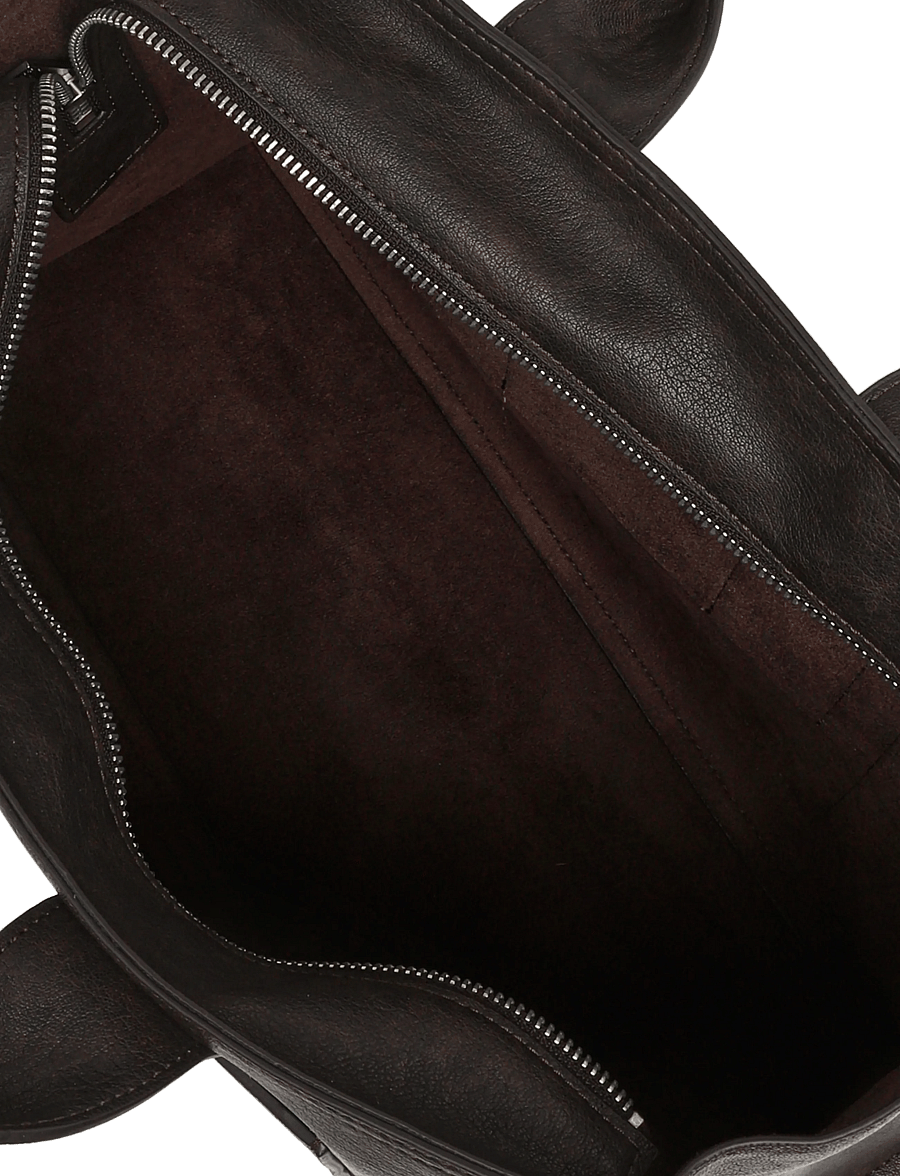 Copenhagen Studios - CPH BAG 16 recycled vintage leather brown - tote bags - brown - 3