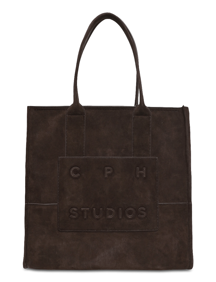 Copenhagen Studios - CPH BAG 5 suede chocolate - totes - chocolate - 0