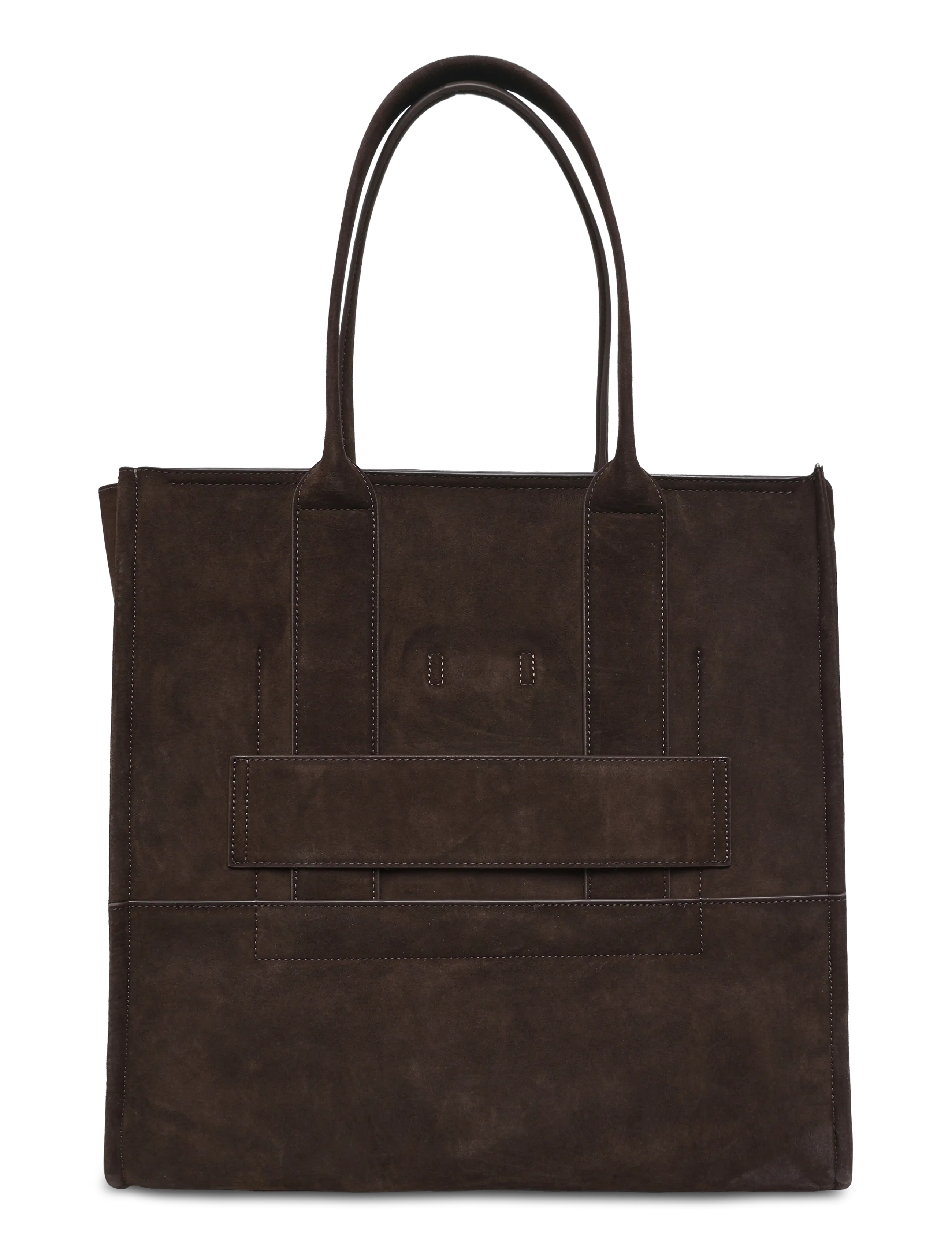 Copenhagen Studios - CPH BAG 5 suede chocolate - totes - chocolate - 1