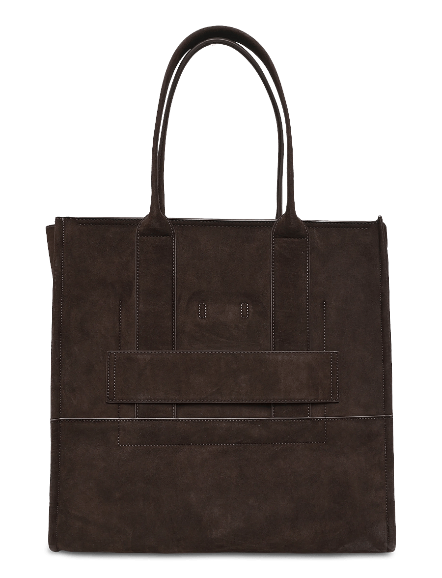 Copenhagen Studios - CPH BAG 5 suede chocolate - totes - chocolate - 1