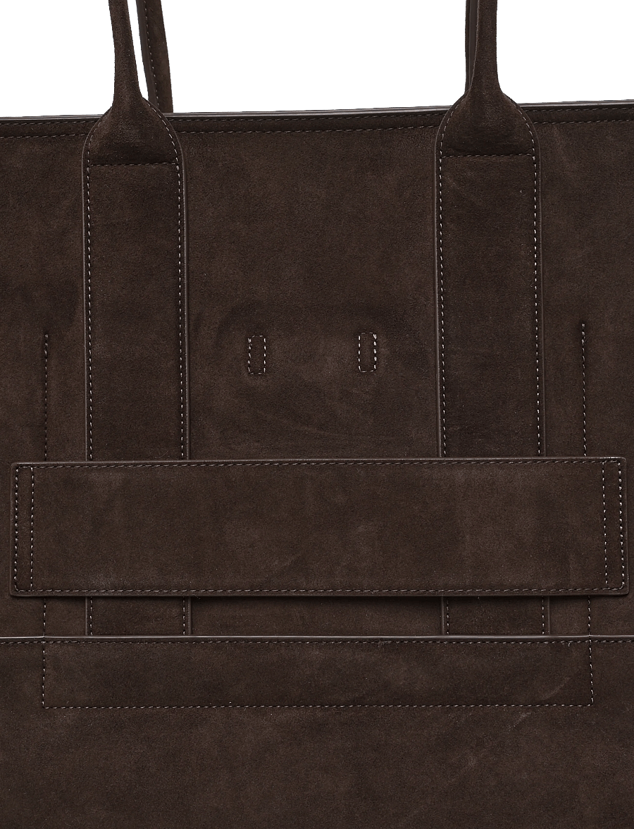Copenhagen Studios - CPH BAG 5 suede chocolate - totes - chocolate - 2