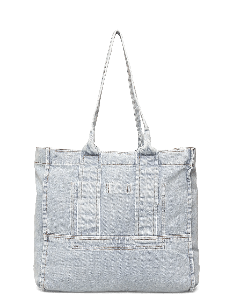 Copenhagen Studios - CPH BAG 5 suede chocolate - tote bags - light blue - 1
