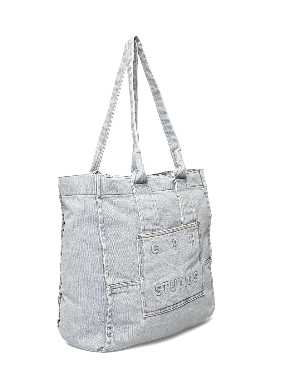 Copenhagen Studios - CPH BAG 5 suede chocolate - tote bags - light blue - 2