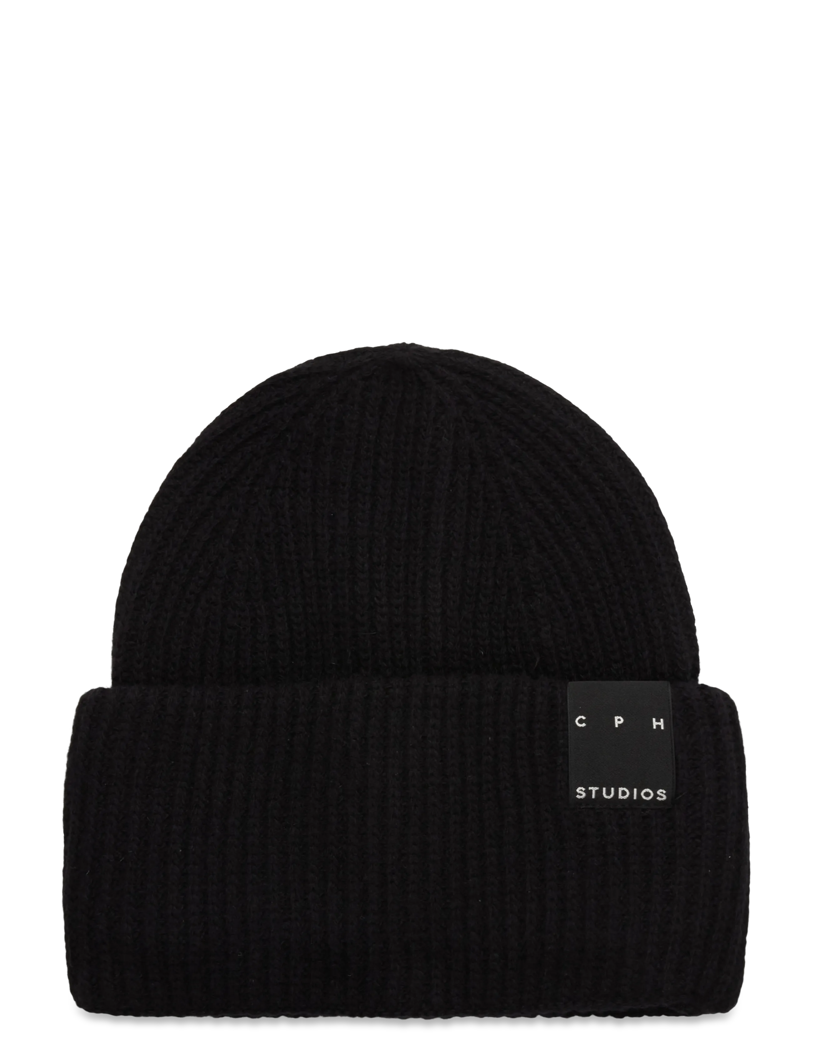 Copenhagen Studios CPH BEANIE 3 wool mix beige - Copenhagen Studios - BLACK / black