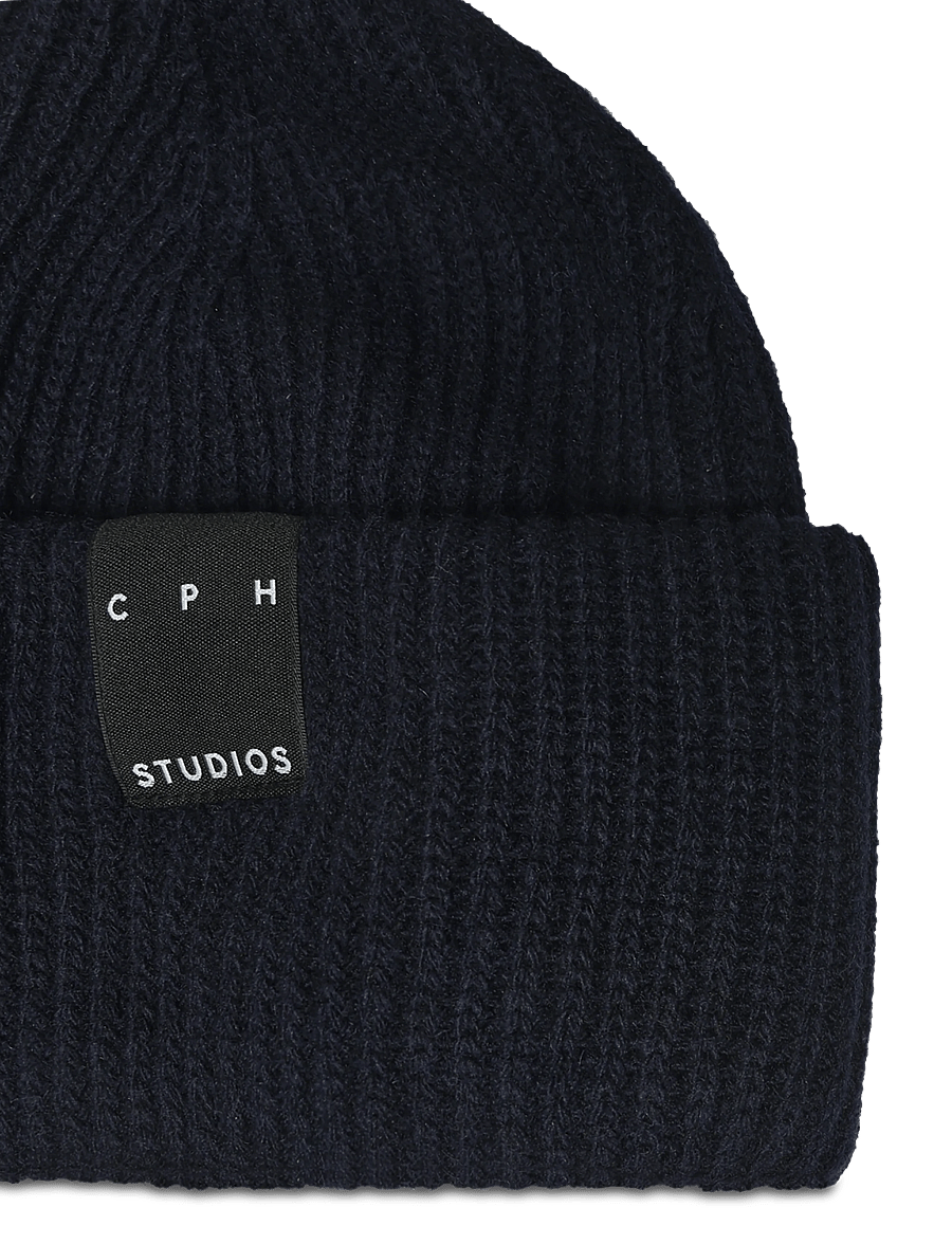Copenhagen Studios - CPH BEANIE 3 wool mix light rose - alltags-style - navy blue - 2