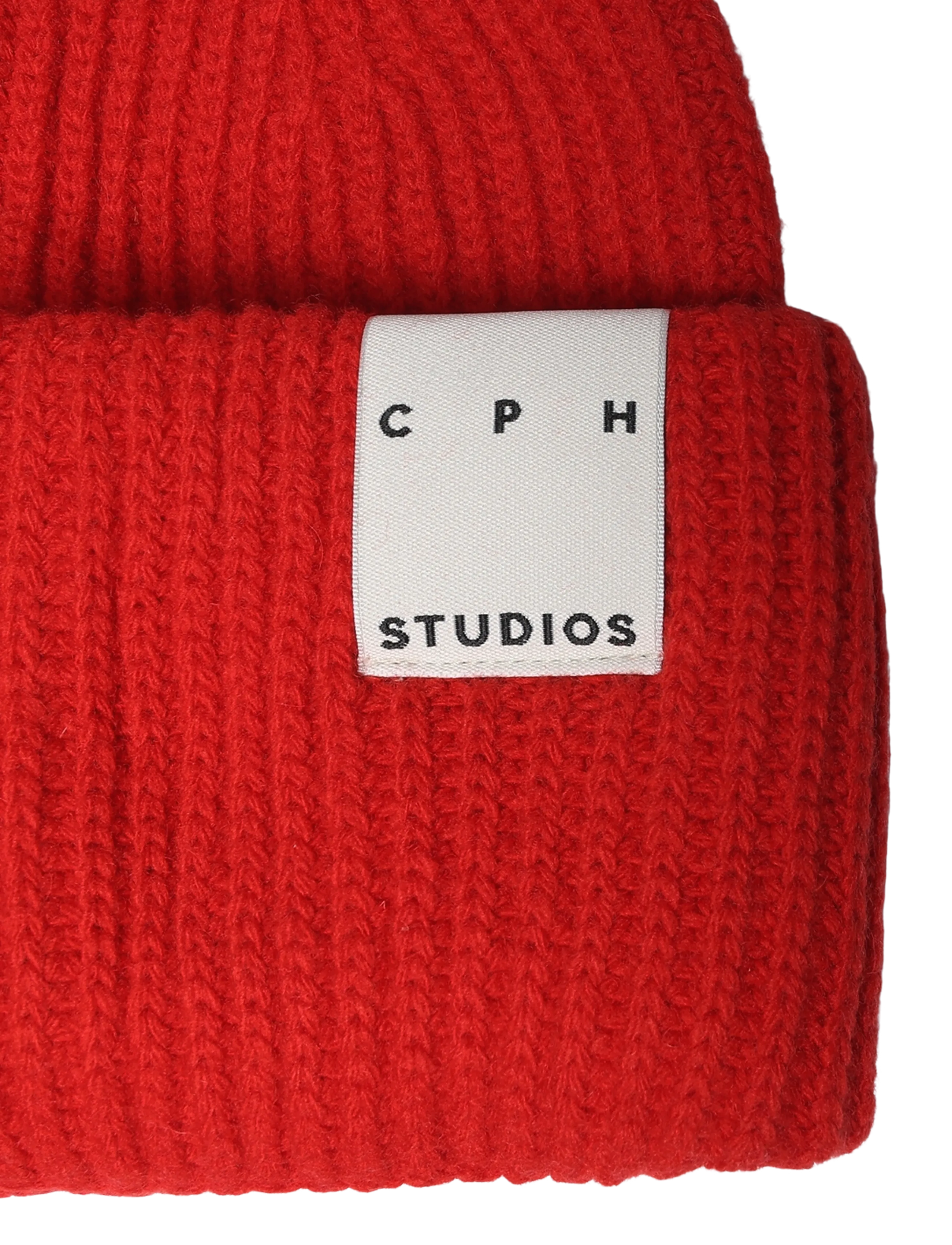 Copenhagen Studios - CPH BEANIE 3 wool mix red - everyday style - red - 2