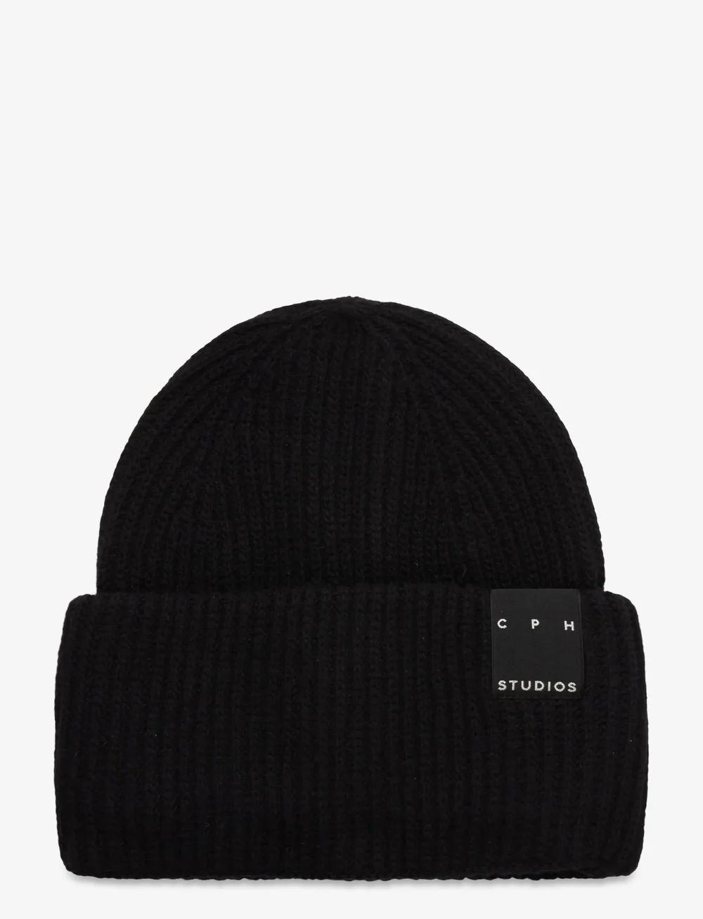 Copenhagen Studios - CPH BEANIE 3 wool mix beige - hverdags stil - black - 0