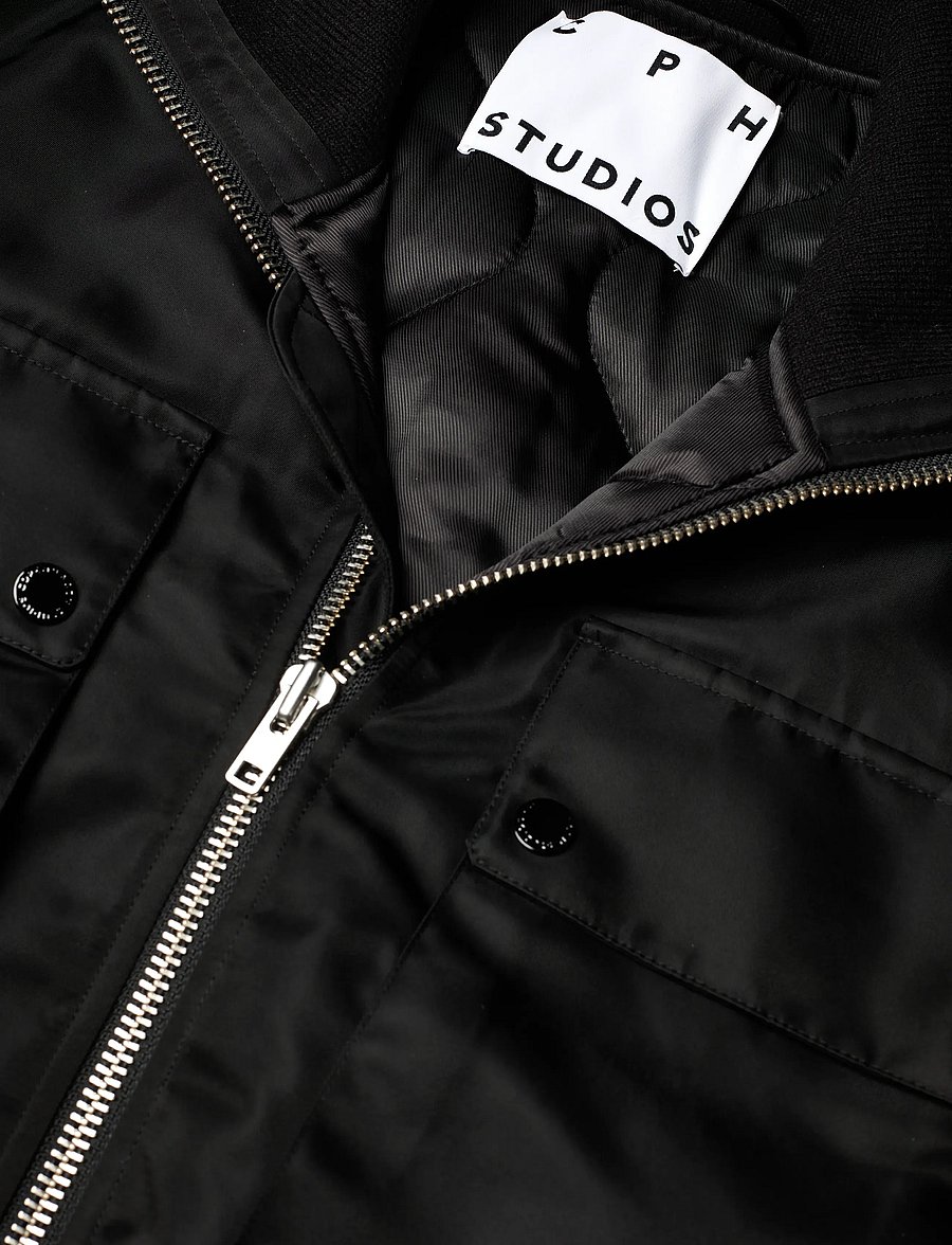 Copenhagen Studios - CPH BOMBER JACKET 1 nylon olive - frühlingsjacken - black - 2