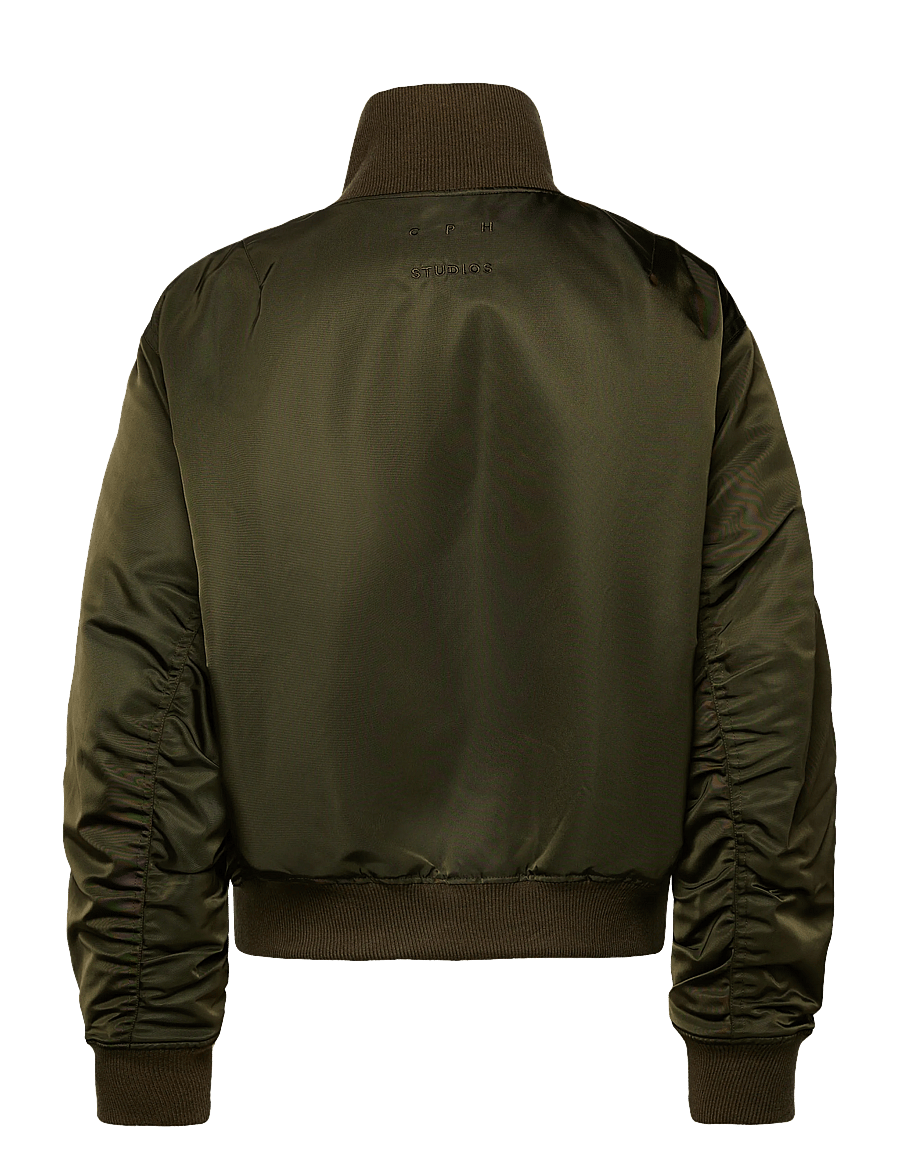 Copenhagen Studios - CPH BOMBER JACKET 1 nylon olive - frühlingsjacken - olive - 1