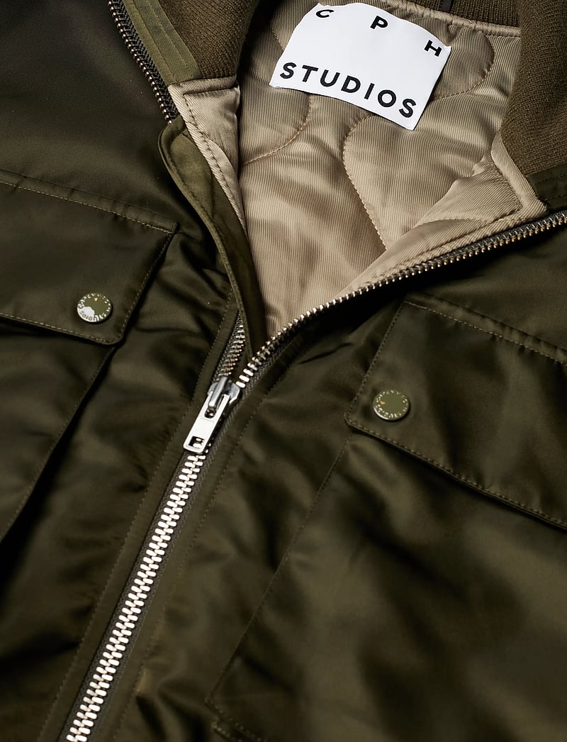 Copenhagen Studios - CPH BOMBER JACKET 1 nylon black - bomberjacken - olive - 2