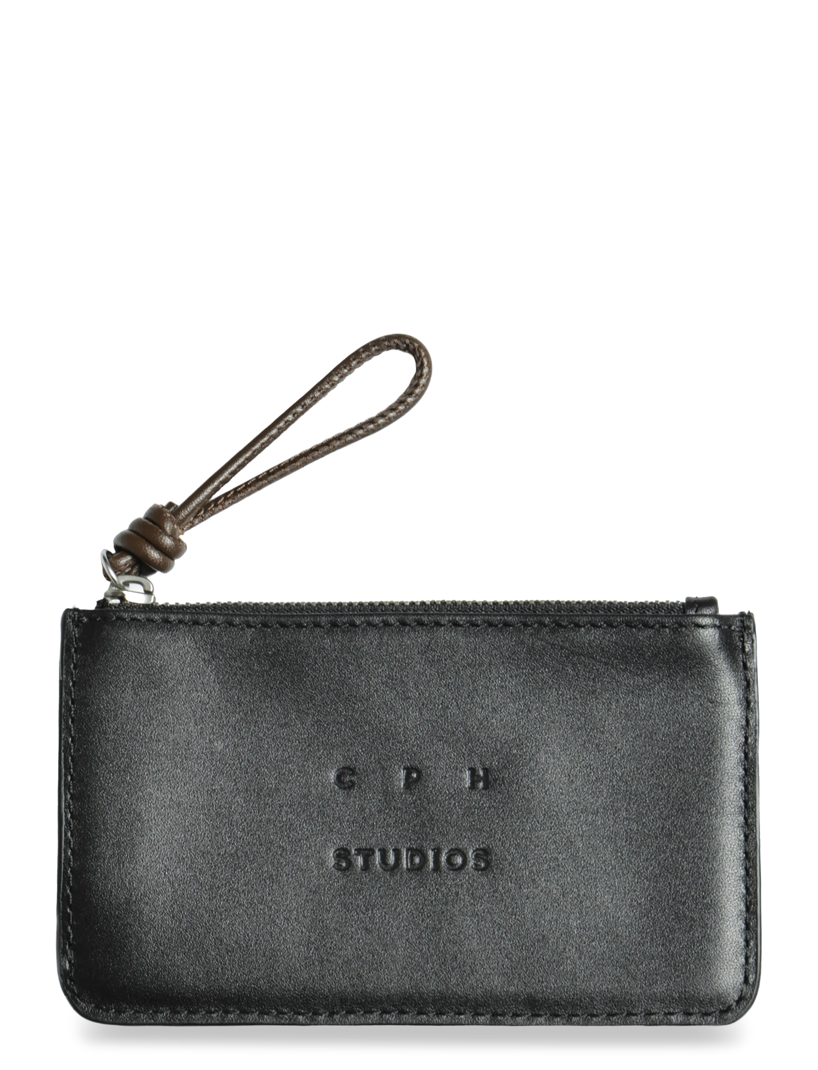 Copenhagen Studios CPH CARD WALLET 2 suede leo - Plånböcker & Korthållare - BLACK / black