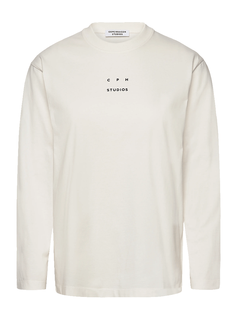 Copenhagen Studios - CPH LONGSLEEVE 3 cotton white - langærmede toppe - white - 0