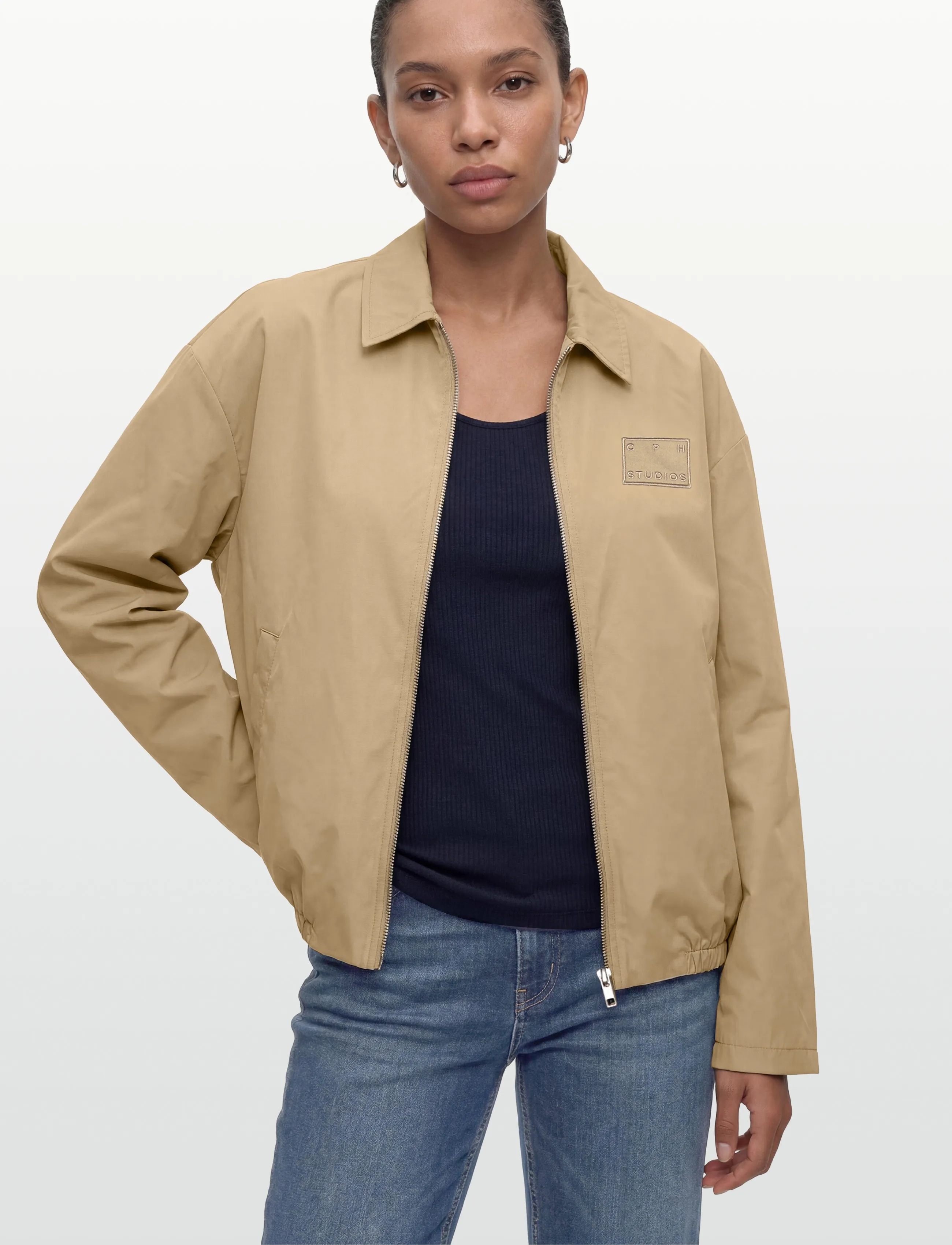 Copenhagen Studios - CPH NYLON JACKET 1 nylon black - lentejassen - beige - 3