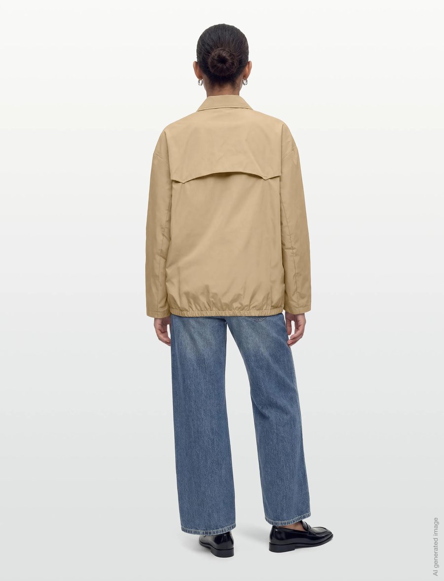 Copenhagen Studios - CPH NYLON JACKET 1 nylon black - frühlingsjacken - beige - 4