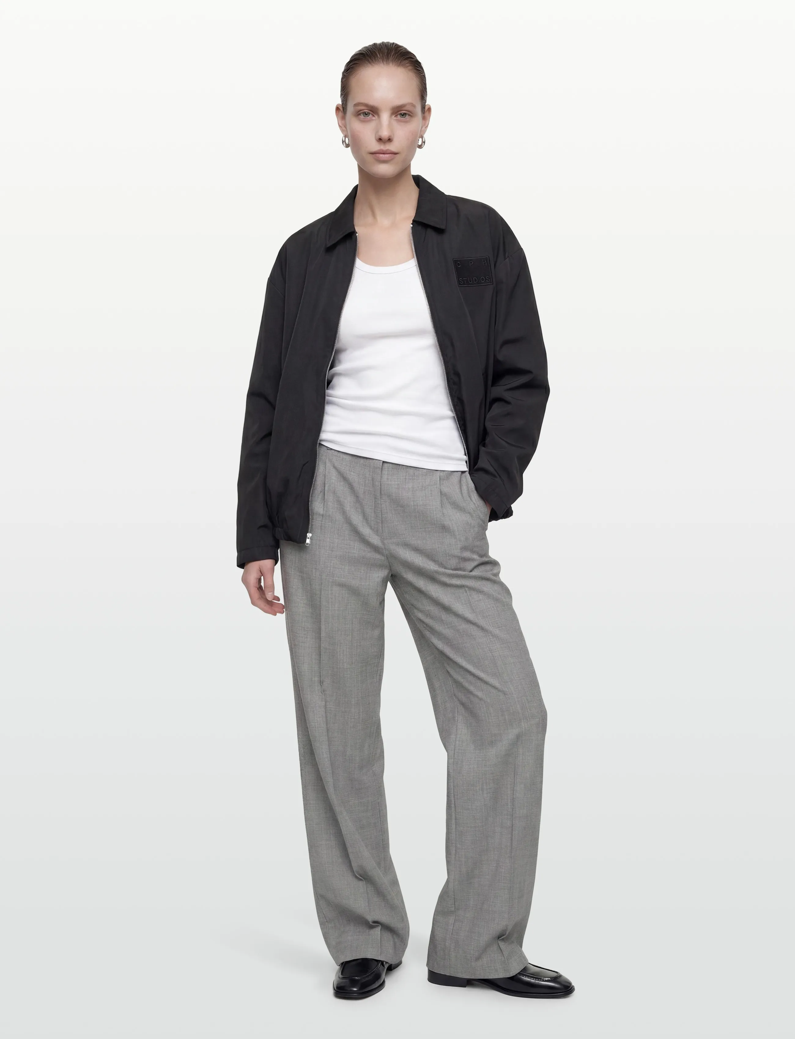 Copenhagen Studios CPH NYLON JACKET 1 nylon pink - Jakkar - BLACK / black