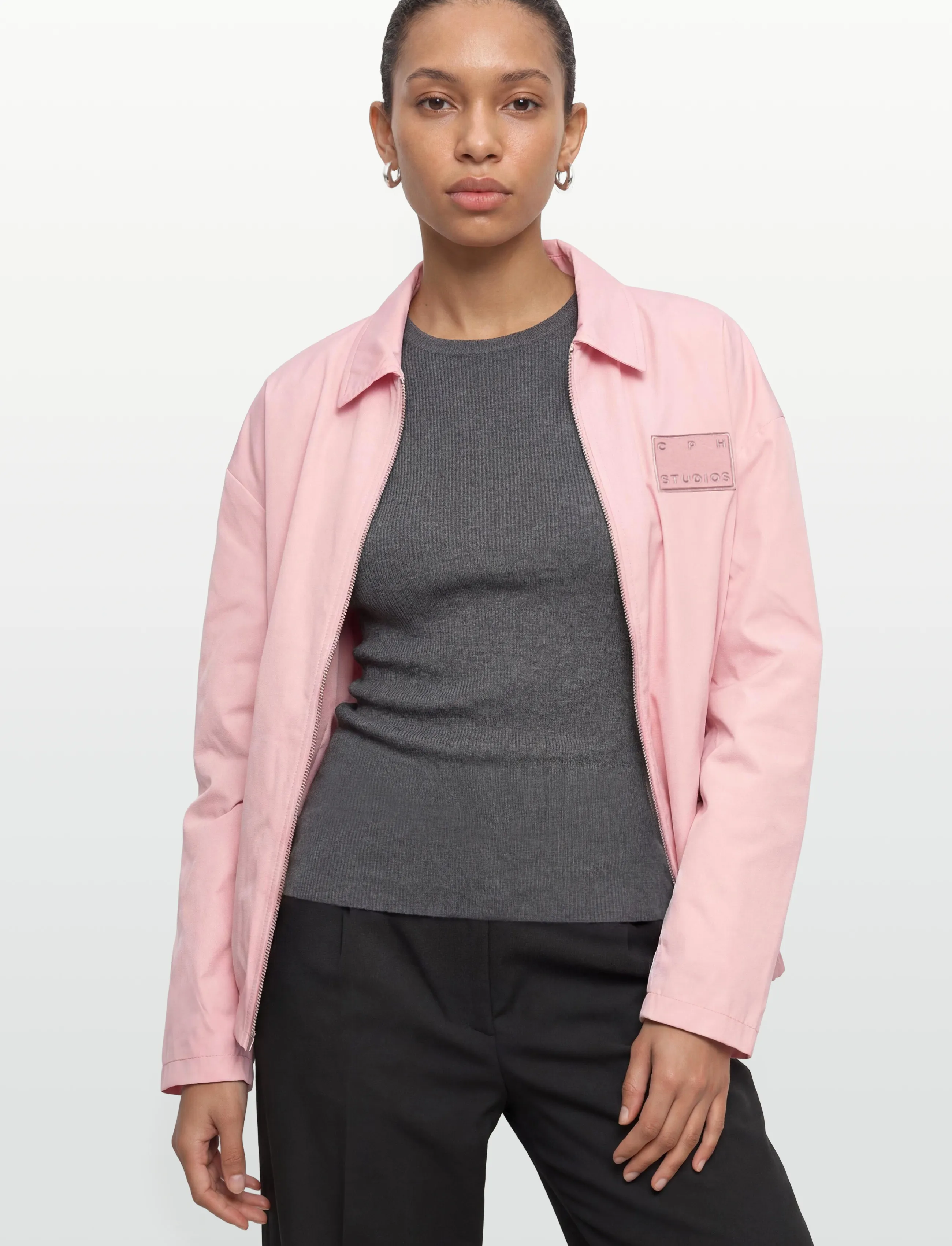 Copenhagen Studios - CPH NYLON JACKET 1 nylon black - forårsjakker - pink - 3