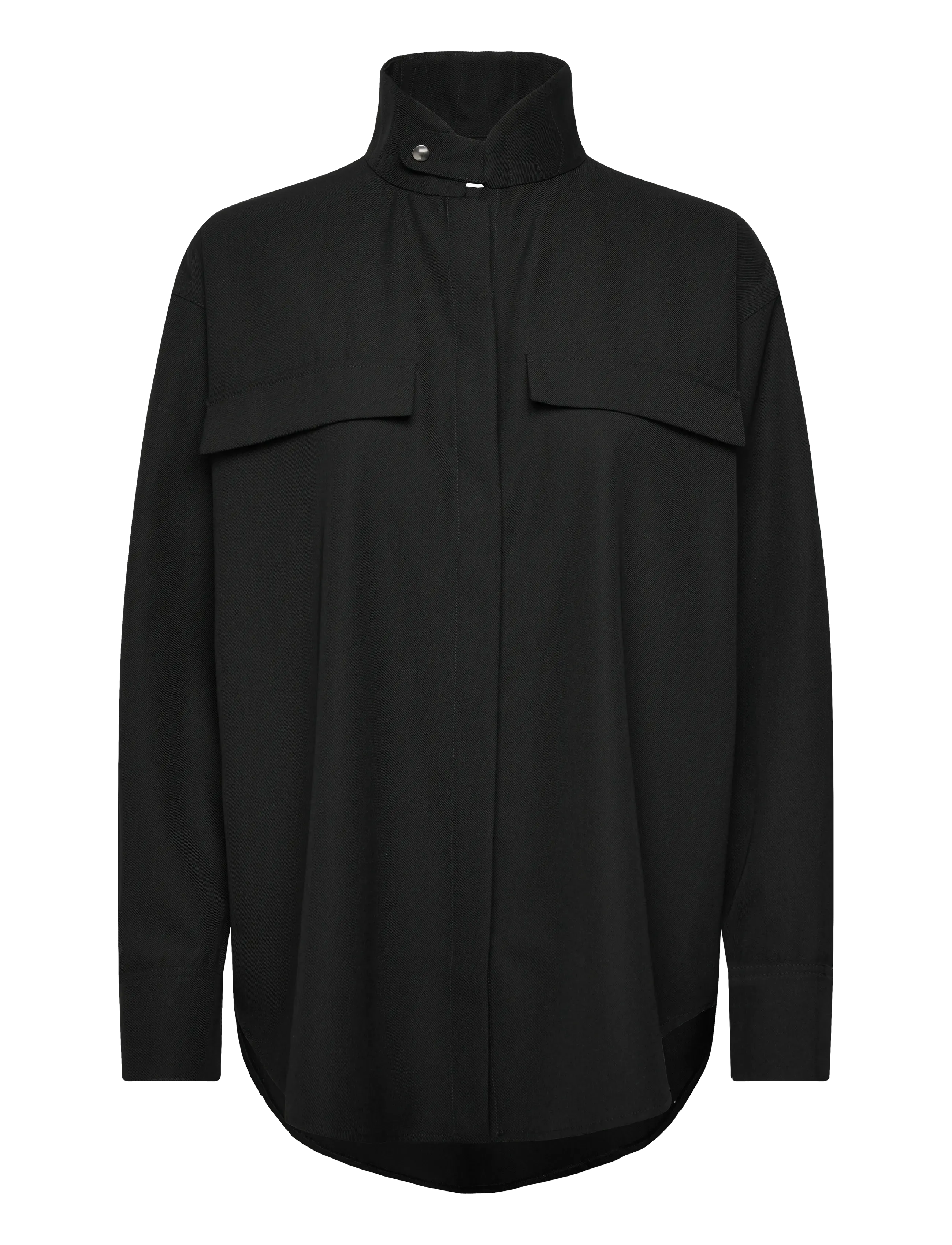 Copenhagen Studios Cph Overshirt 1 Cotton White, S, Black, Skjorter > Langærmede, Dame