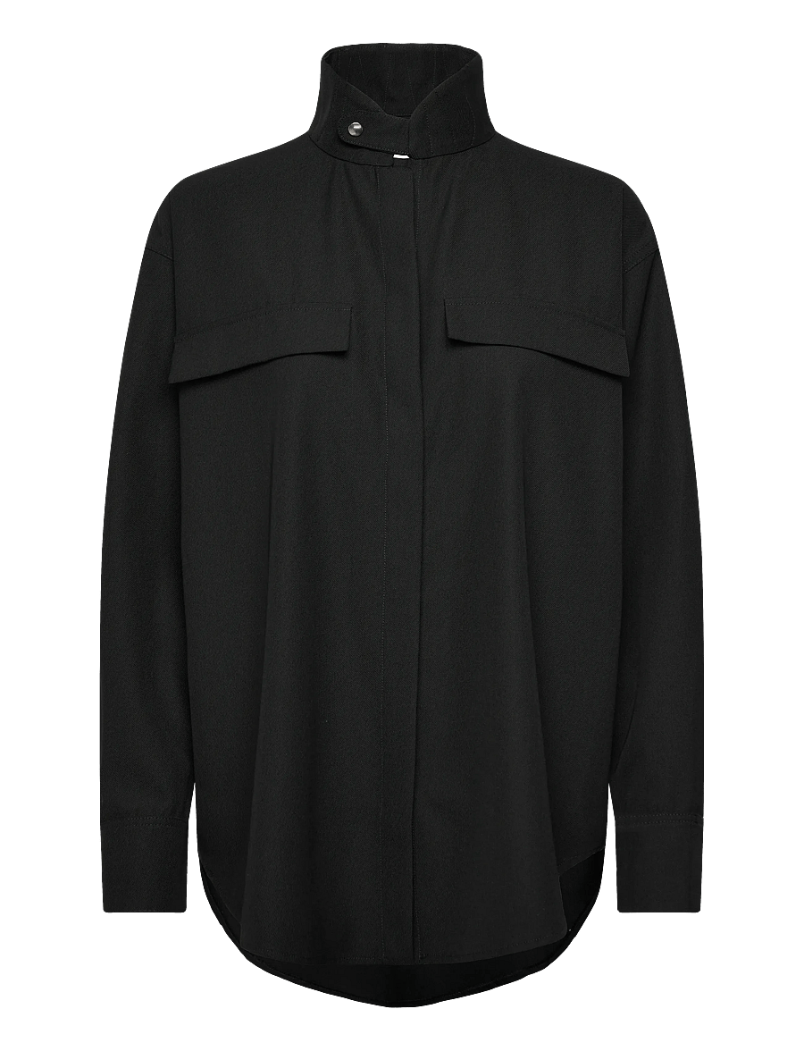 Copenhagen Studios - CPH OVERSHIRT 1 cotton white - overshirts - black - 0