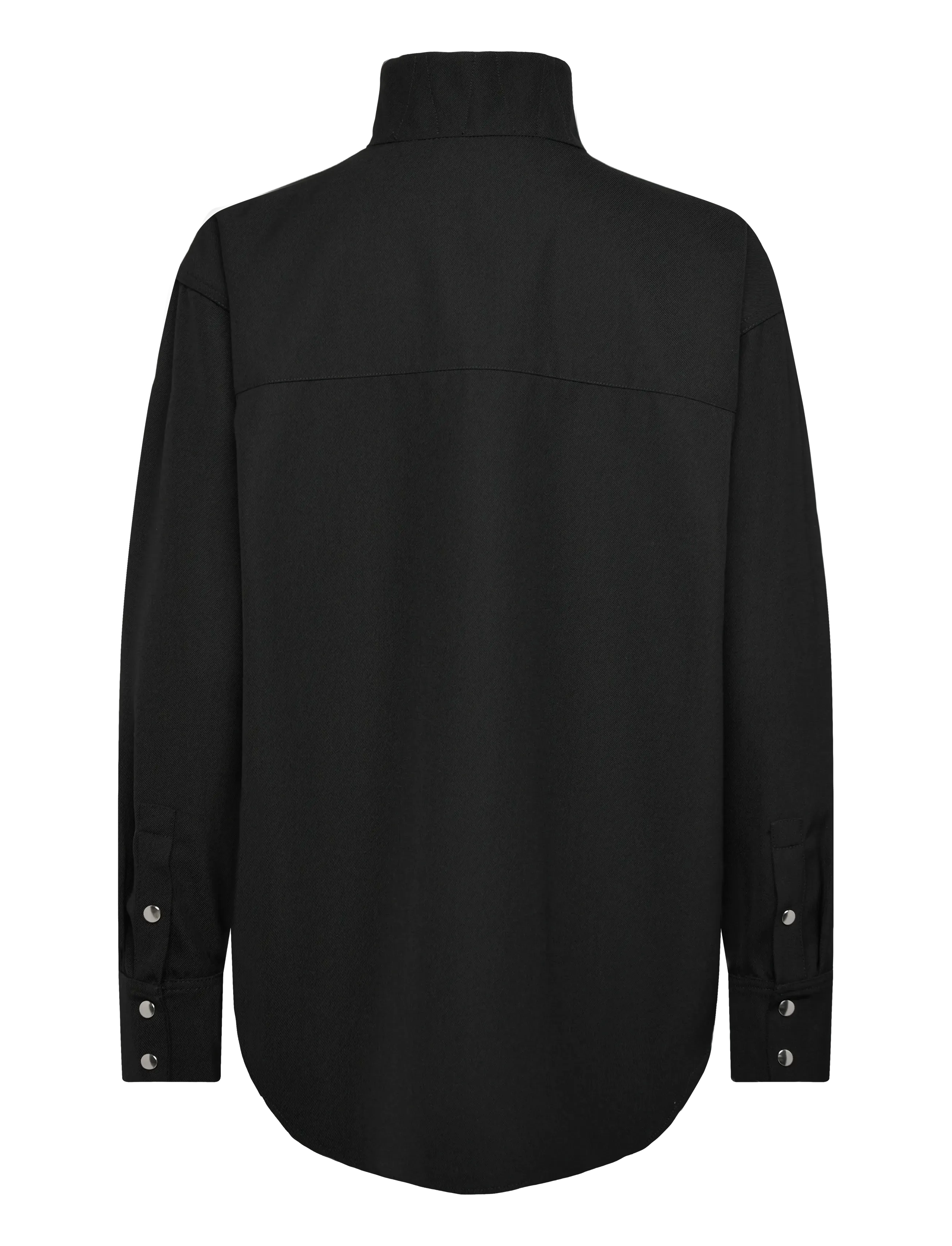 Copenhagen Studios - CPH OVERSHIRT 1 cotton white - langærmede skjorter - black - 1