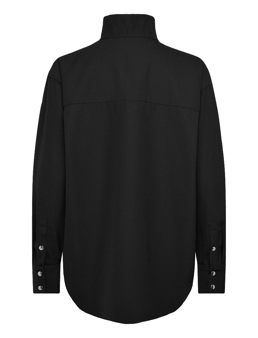 Copenhagen Studios - CPH OVERSHIRT 1 cotton white - overshirts - black - 1