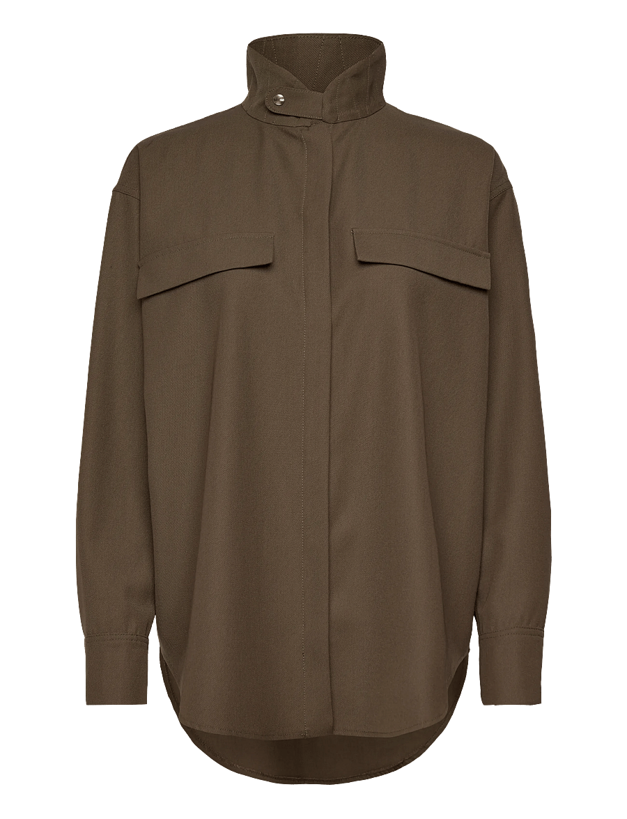 Copenhagen Studios - CPH OVERSHIRT 1 cotton white - overshirts - olive - 0