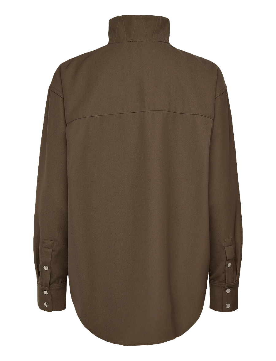 Copenhagen Studios - CPH OVERSHIRT 1 cotton white - overshirts - olive - 1