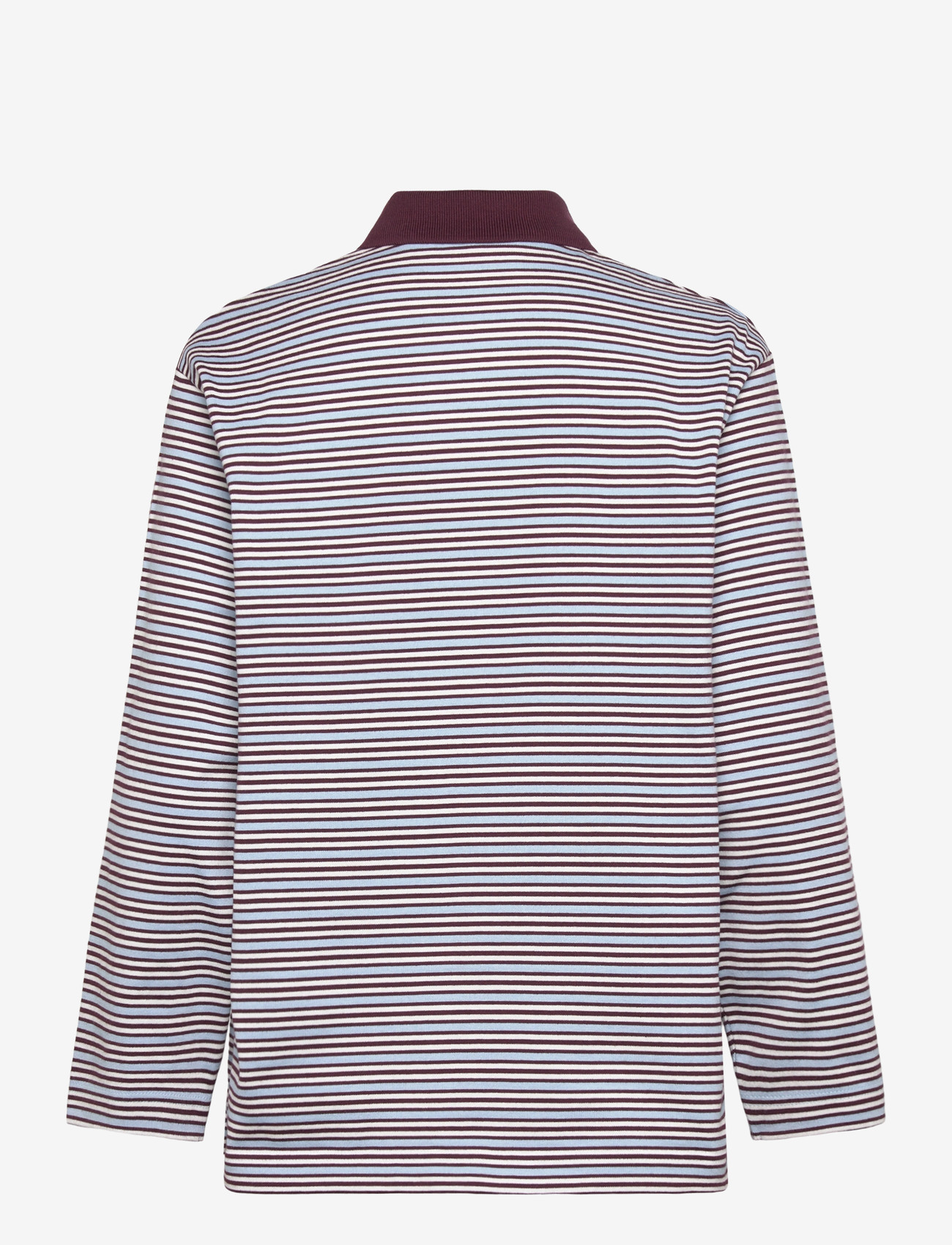 Copenhagen Studios - CPH POLOSHIRT 1 cotton red striped - poloshirts - blue striped - 1