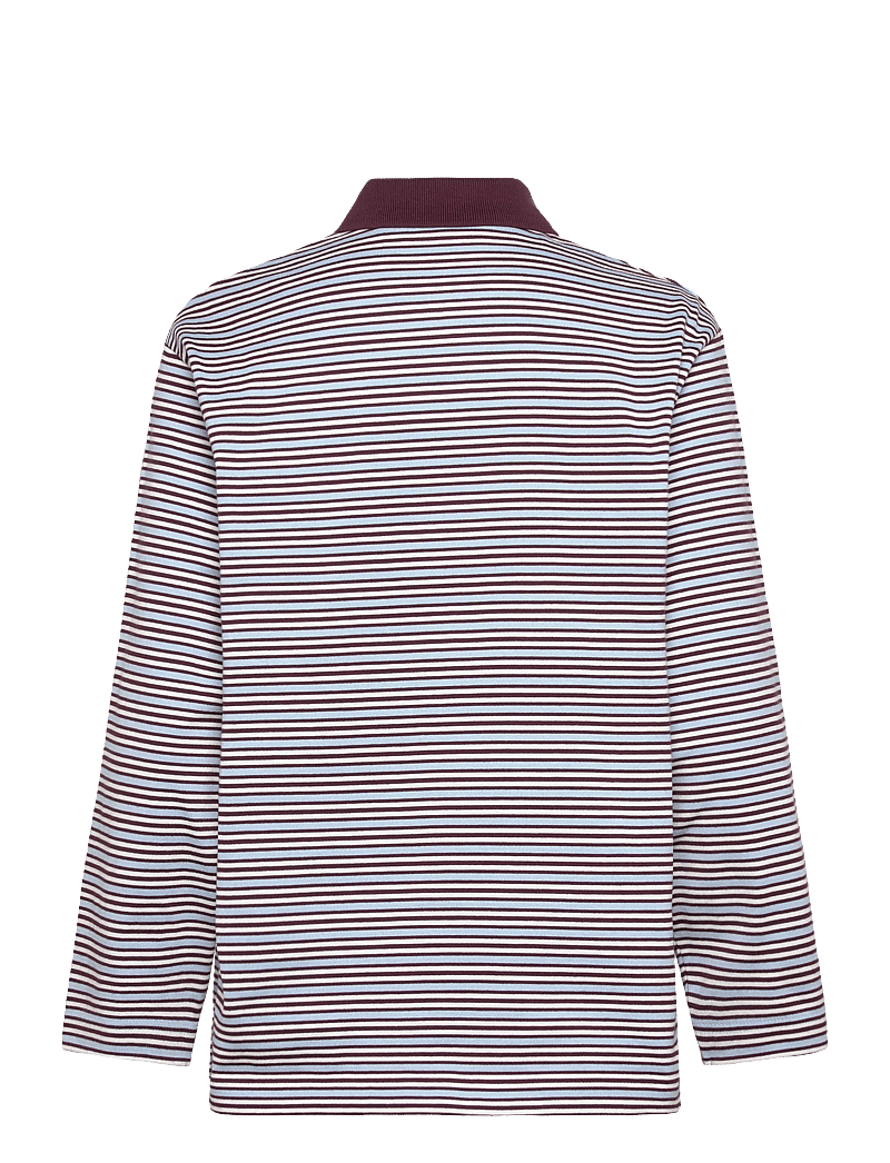 Copenhagen Studios - CPH POLOSHIRT 1 cotton red striped - poloshirts - blue striped - 1