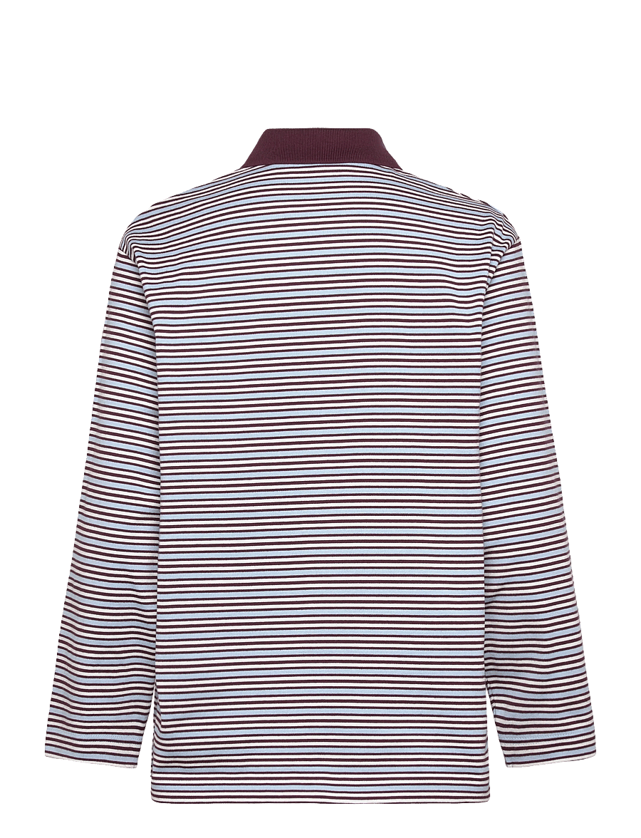 Copenhagen Studios - CPH POLOSHIRT 1 cotton red striped - poloshirts - blue striped - 2