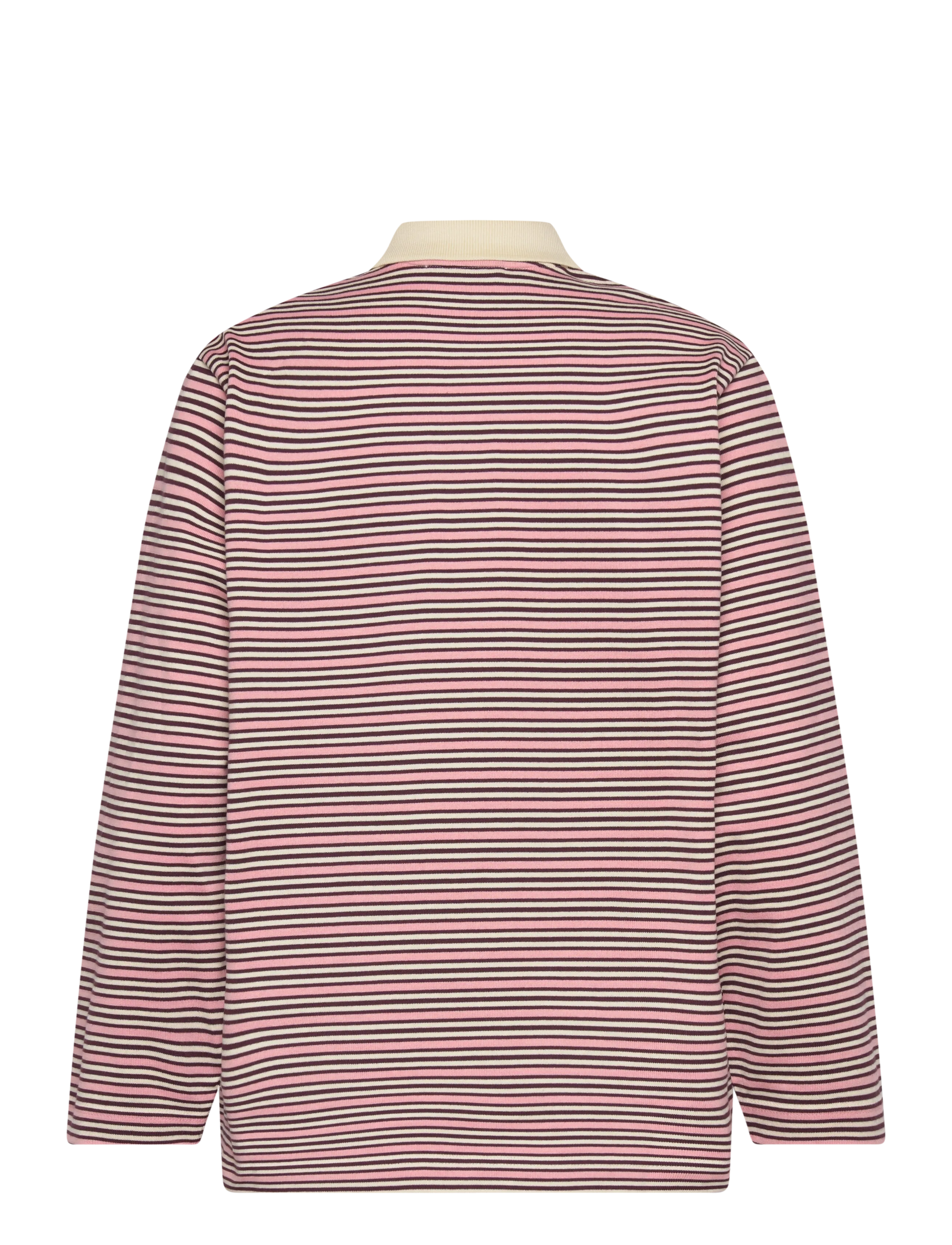 Copenhagen Studios - CPH POLOSHIRT 1 cotton red striped - poloer - pink striped - 2