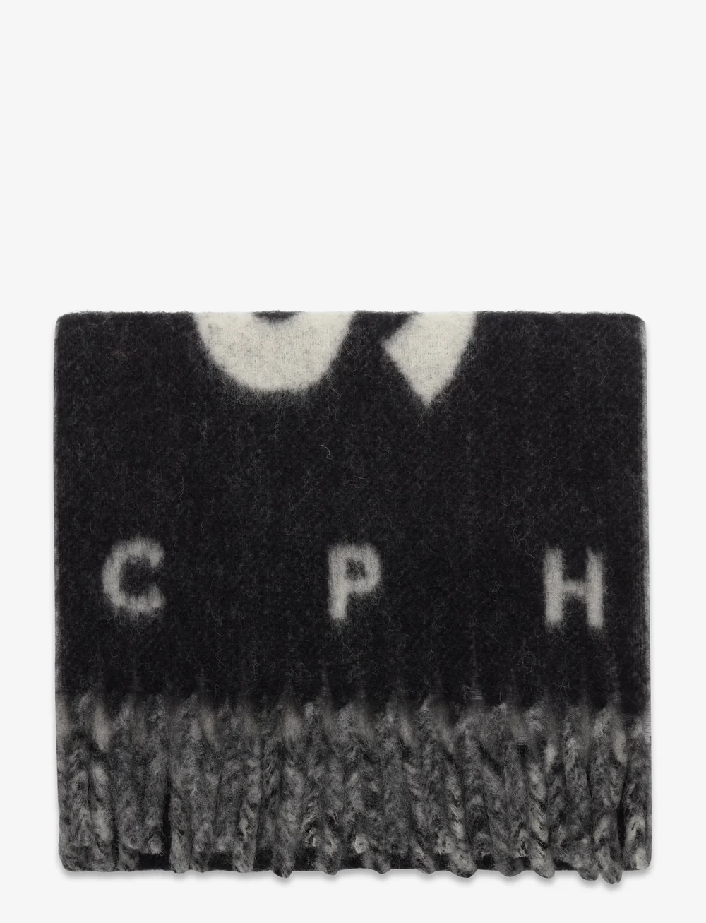 Copenhagen Studios - CPH SHAWL 13 wool mix chocolate - halsdukar - black - 1