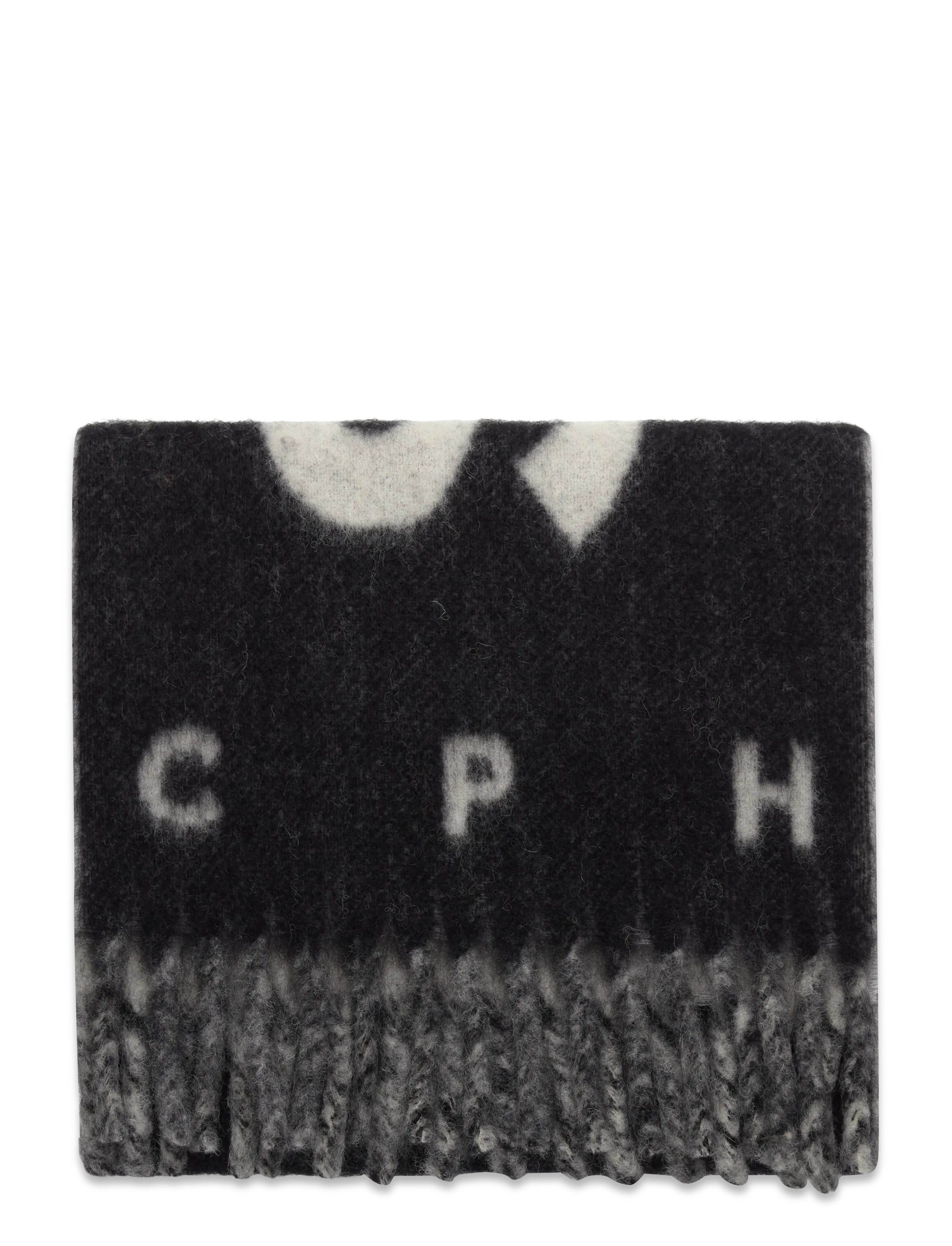 Copenhagen Studios - CPH SHAWL 13 wool mix chocolate - szaliki zimowe - black - 1