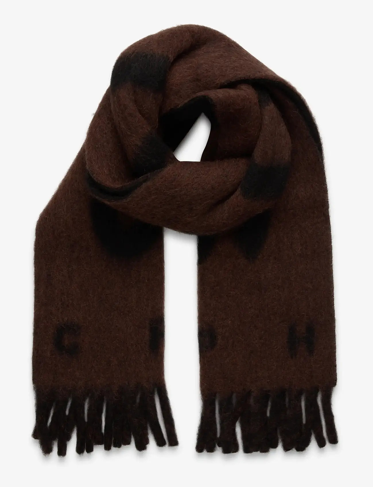 Copenhagen Studios - CPH SHAWL 13 wool mix chocolate - winter scarves - chocolate - 0