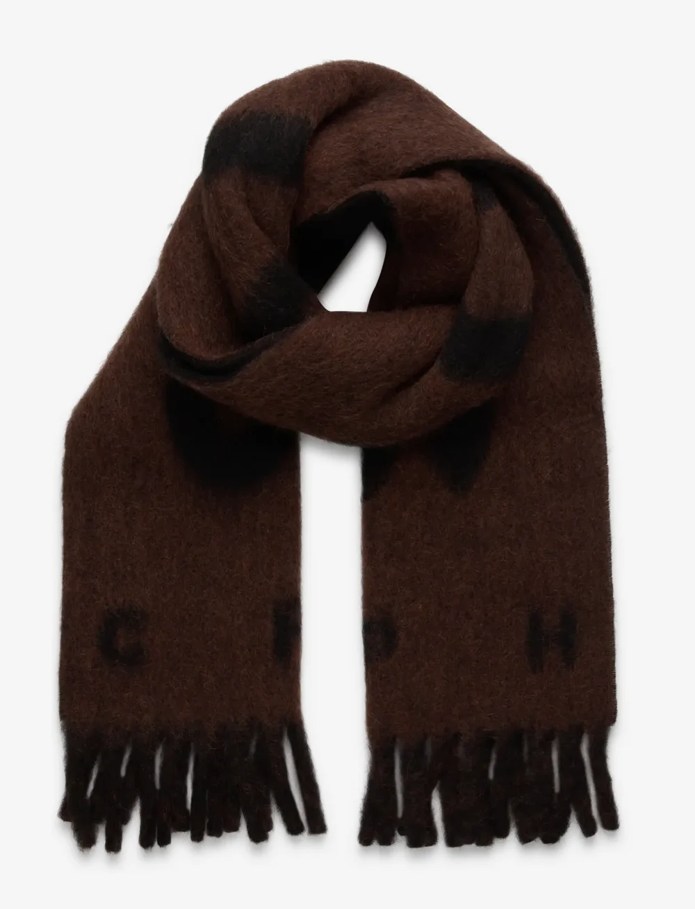 Copenhagen Studios - CPH SHAWL 13 wool mix chocolate - halsdukar - chocolate - 0