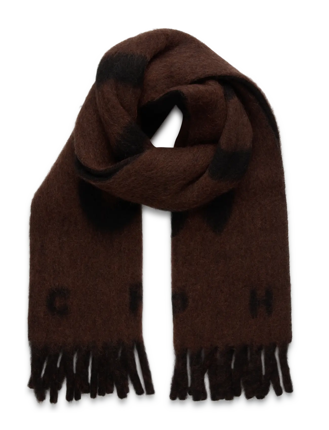 Copenhagen Studios CPH SHAWL 13 wool mix chocolate - Winterschals - CHOCOLATE / brown