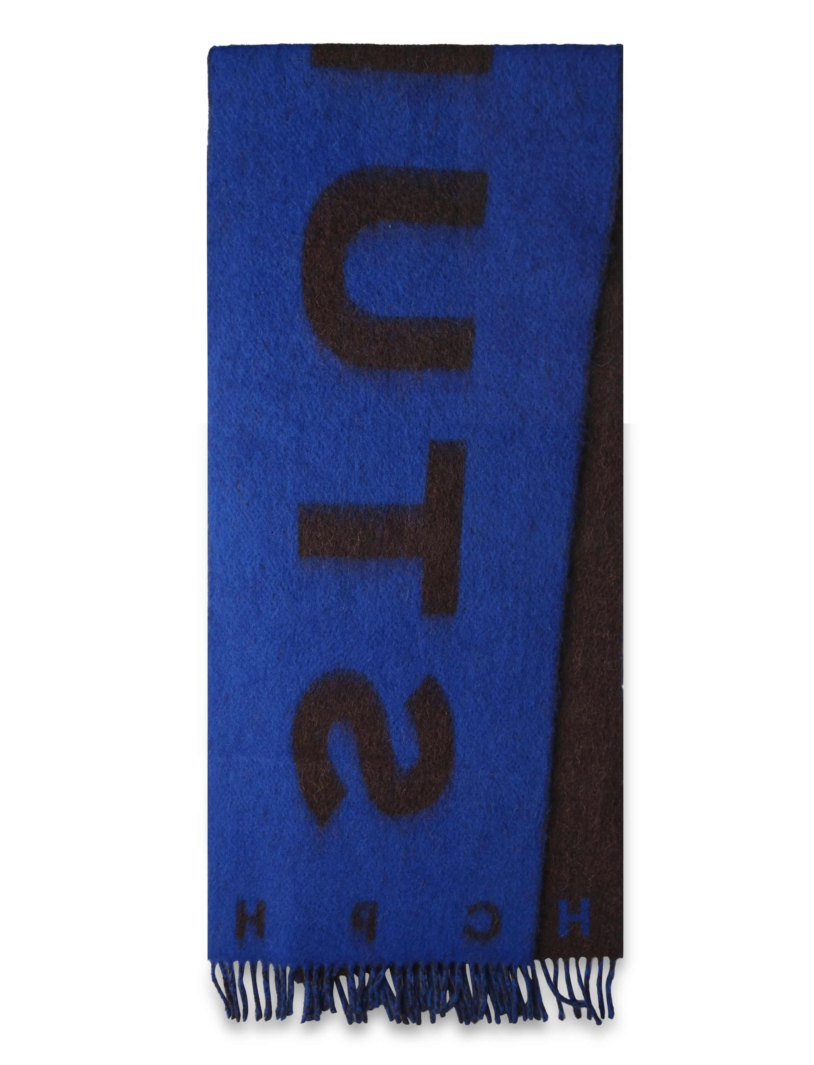Copenhagen Studios - CPH SHAWL 13 wool mix dark brown/blue - halstørklæder - dark brown/blue - 1