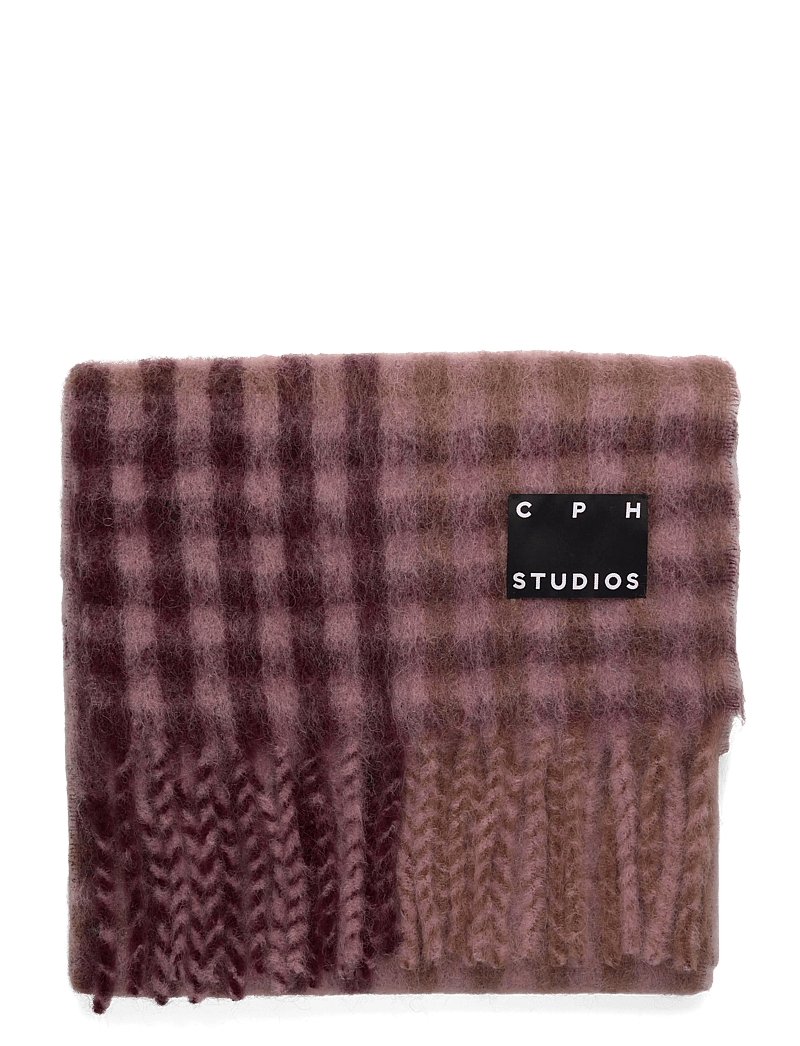 Copenhagen Studios - CPH SHAWL 14 wool mix burgundy - winterschals - burgundy - 1
