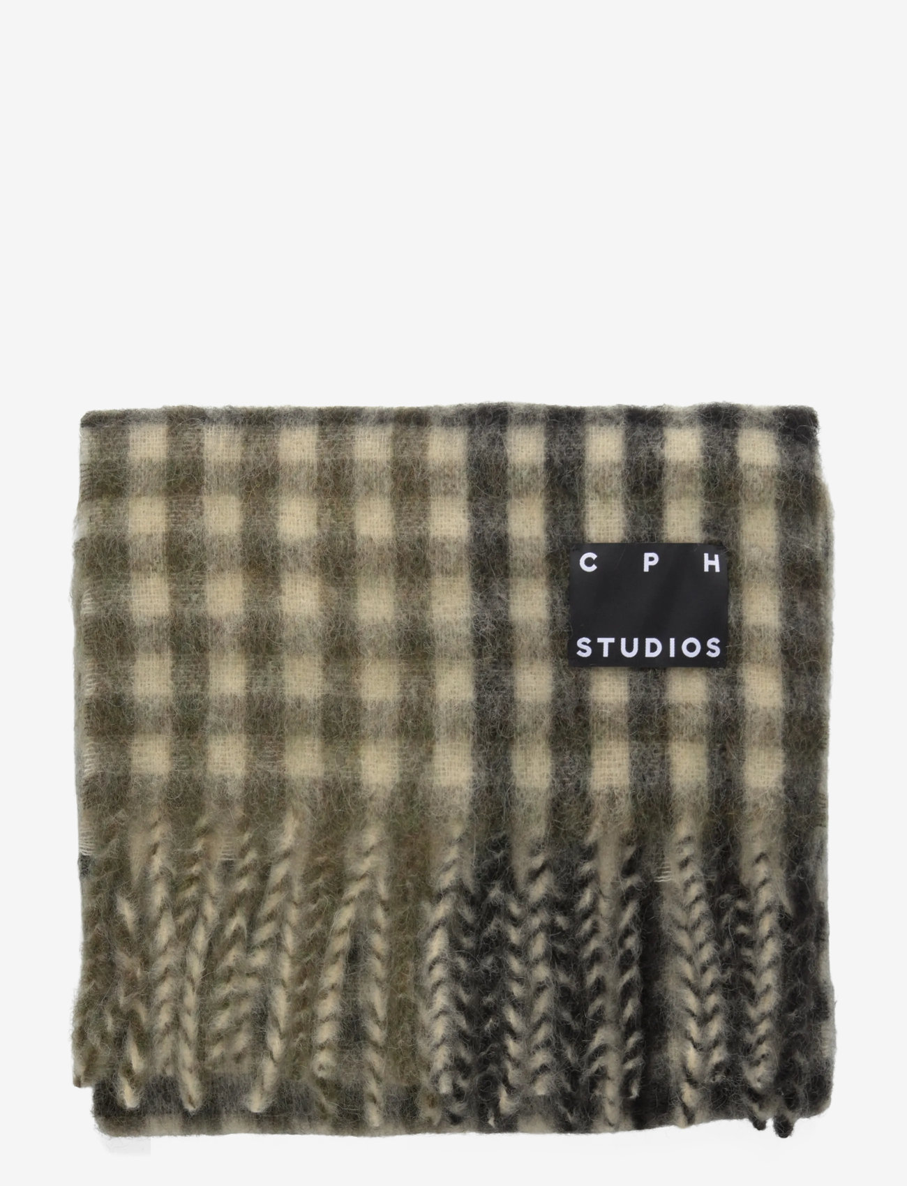 Copenhagen Studios - CPH SHAWL 14 wool mix burgundy - winterschals - olive - 1