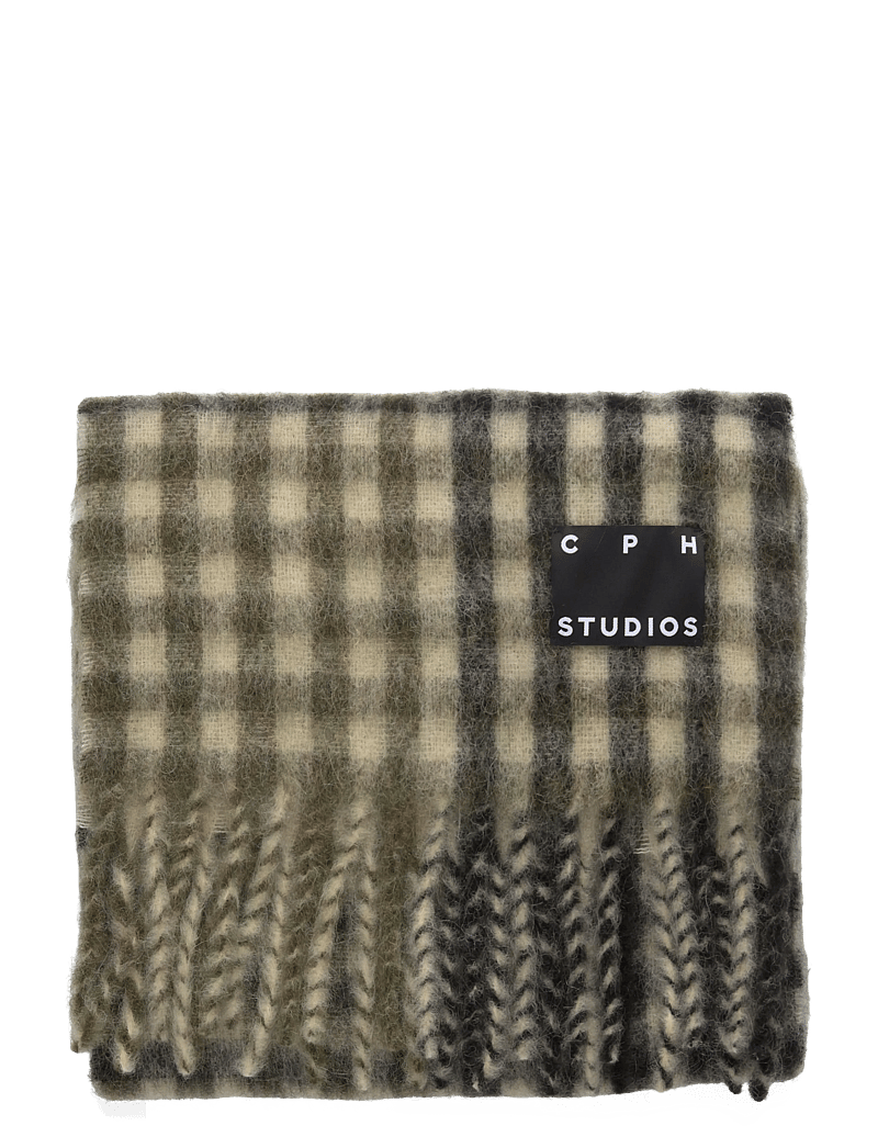 Copenhagen Studios - CPH SHAWL 14 wool mix burgundy - winterschals - olive - 1