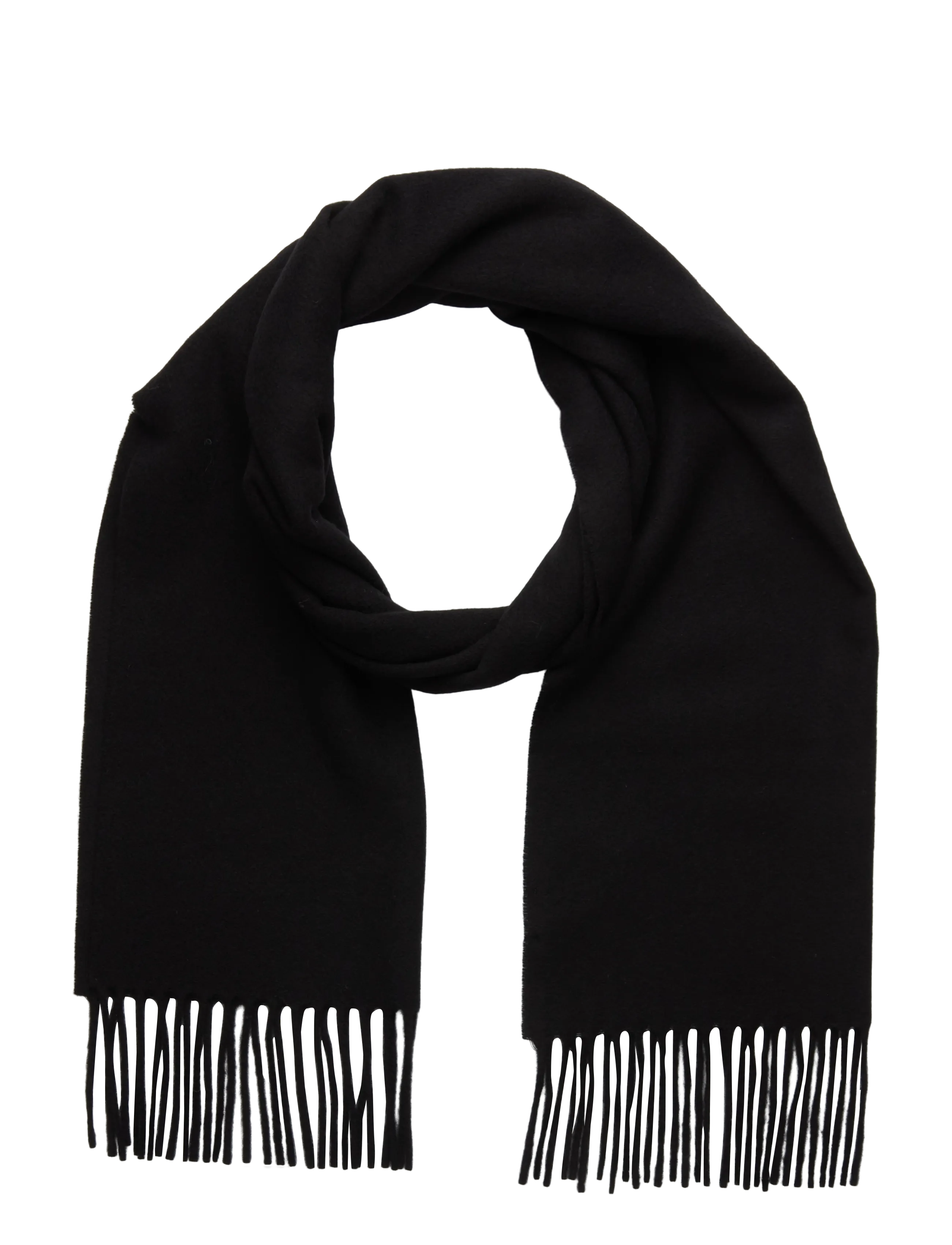 CPH SHAWL 18 wool mix black - BLACK