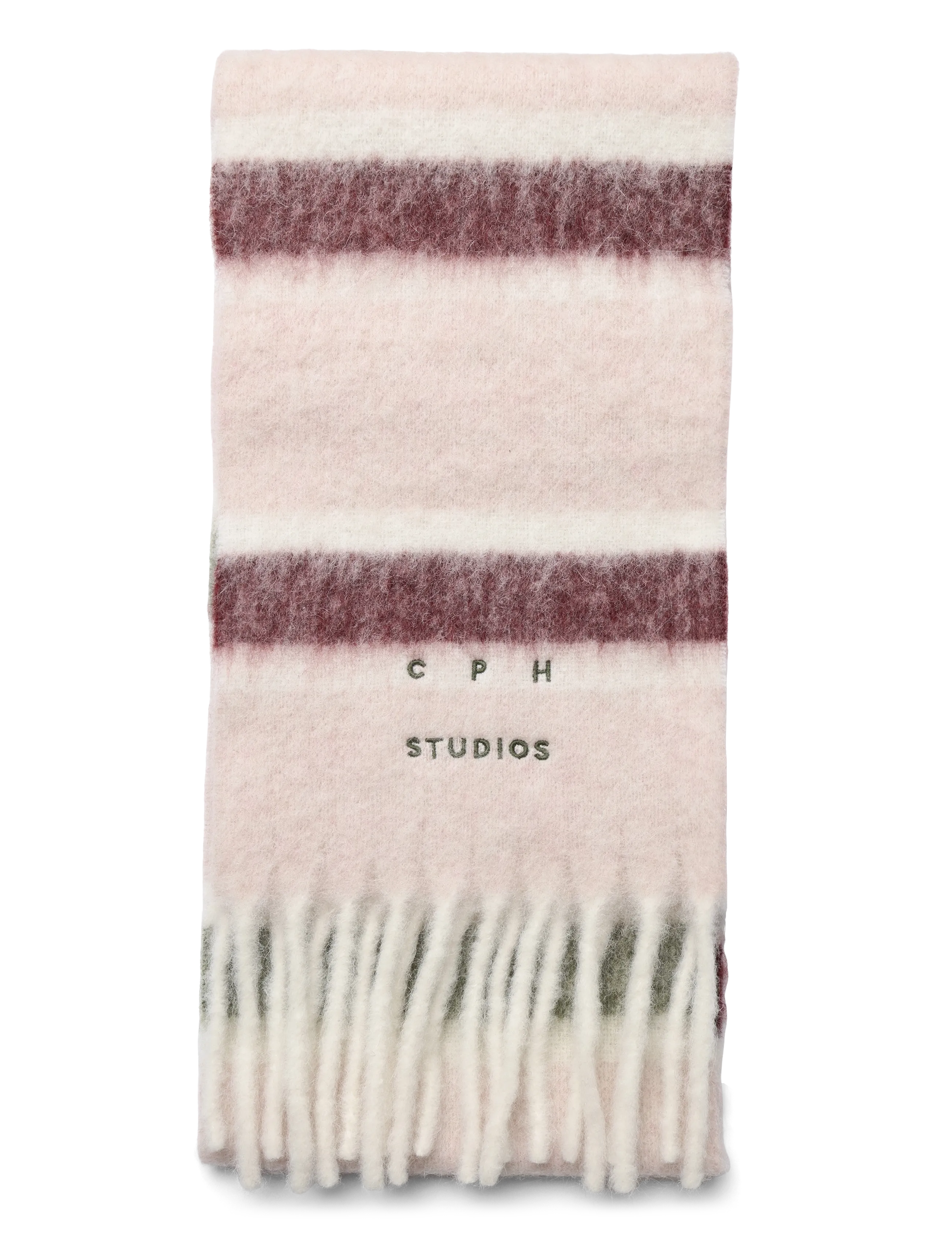 Copenhagen Studios - CPH SHAWL 24 alpaca mix light rose striped - Écharpes d'hiver - light rose striped - 1