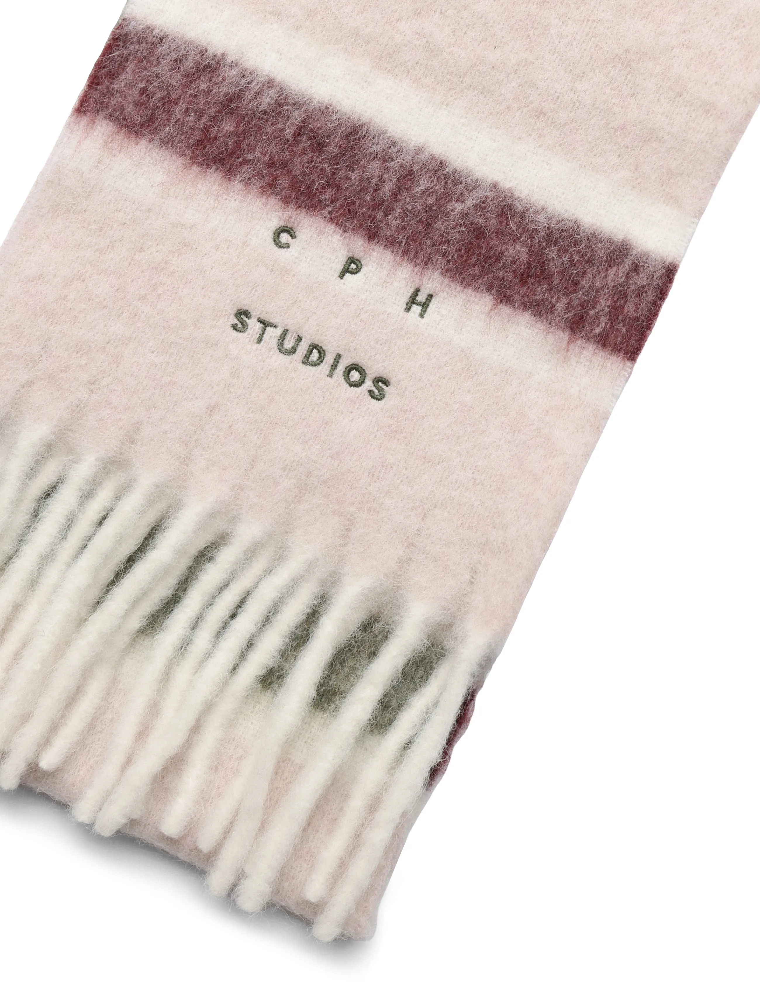 Copenhagen Studios - CPH SHAWL 24 alpaca mix light rose striped - Écharpes d'hiver - light rose striped - 2