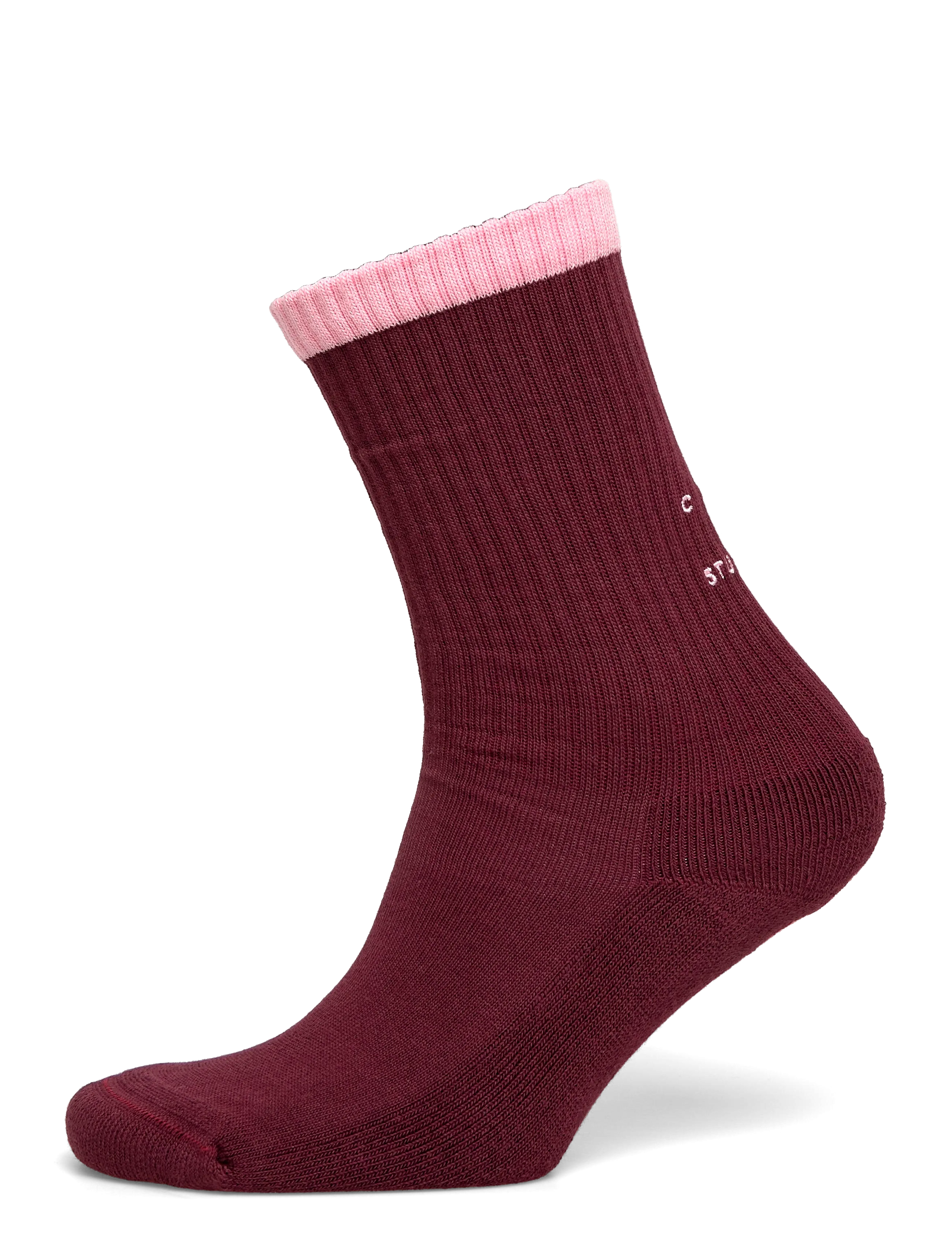 Copenhagen Studios CPH SOCKS 13 cotton blend burgundy - Copenhagen Studios - BURGUNDY / burgundy