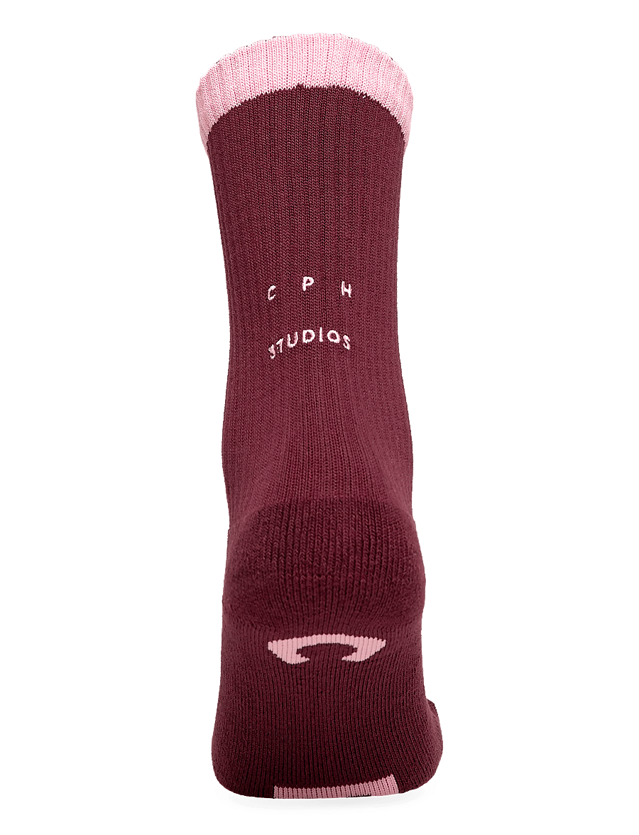 Copenhagen Studios - CPH SOCKS 13 cotton blend burgundy - normale socken - burgundy - 2
